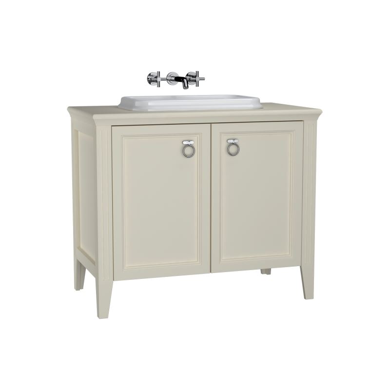 VitrA Valarte Washbasin Unit; 100 cm; with doors and countertop washbasin62173