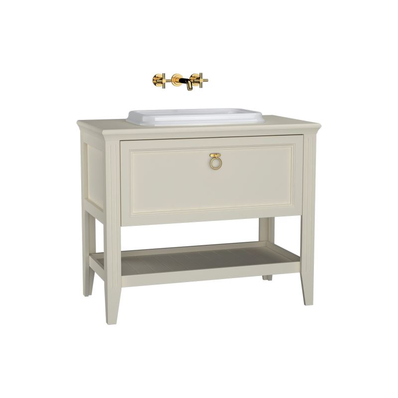 Valarte Washbasin Unit - 100cm - Matte ivory
