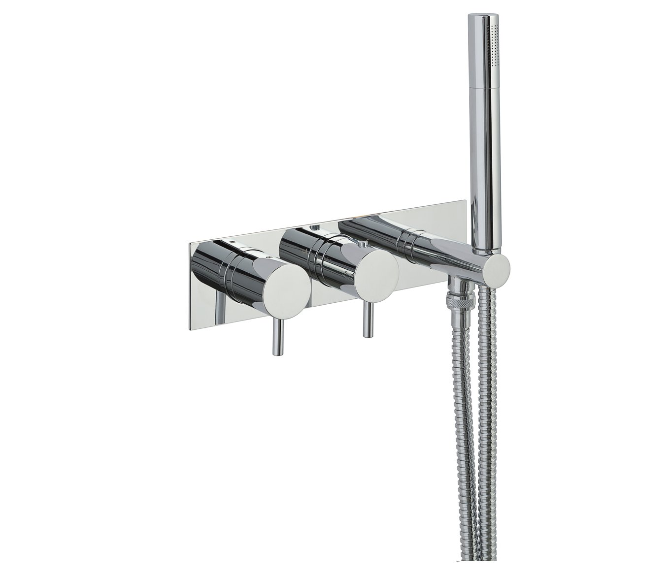 JTP - Florence Thermostatic Concealed 2 Outlet Shower Valve with Attached Handset