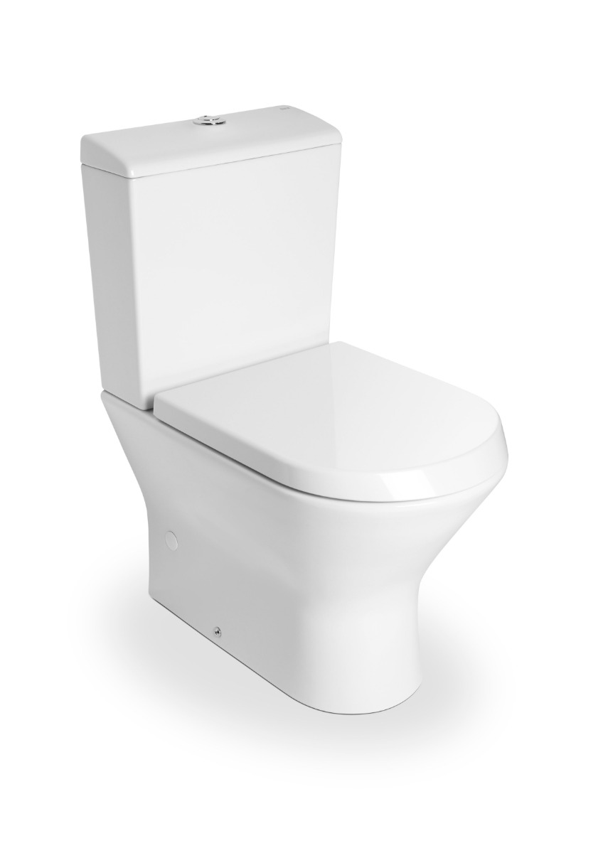 Debba Colse Coupled Toilet, Cistern & Seat WC With Dual Outlet