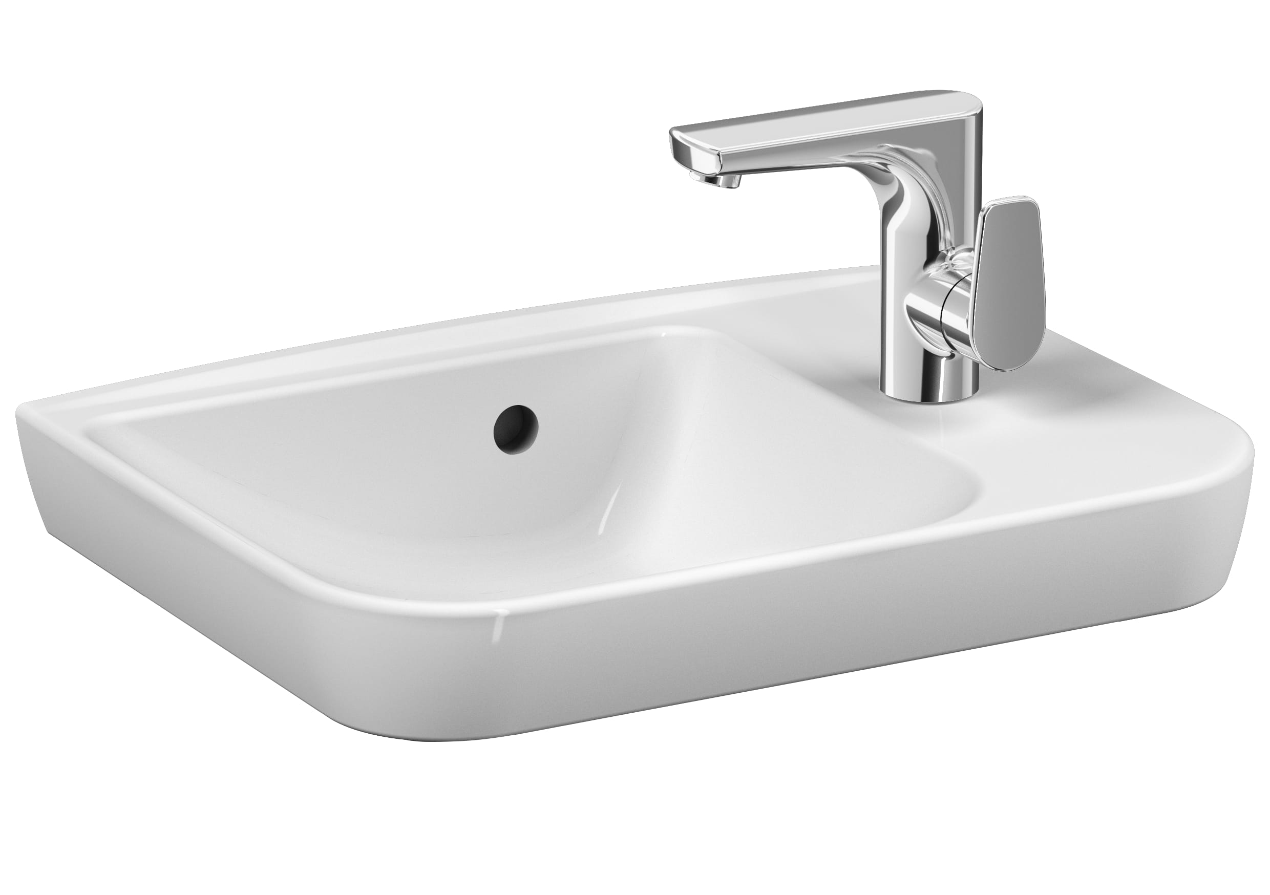 Sento Compact Countertop Washbasin - 50 cm - White