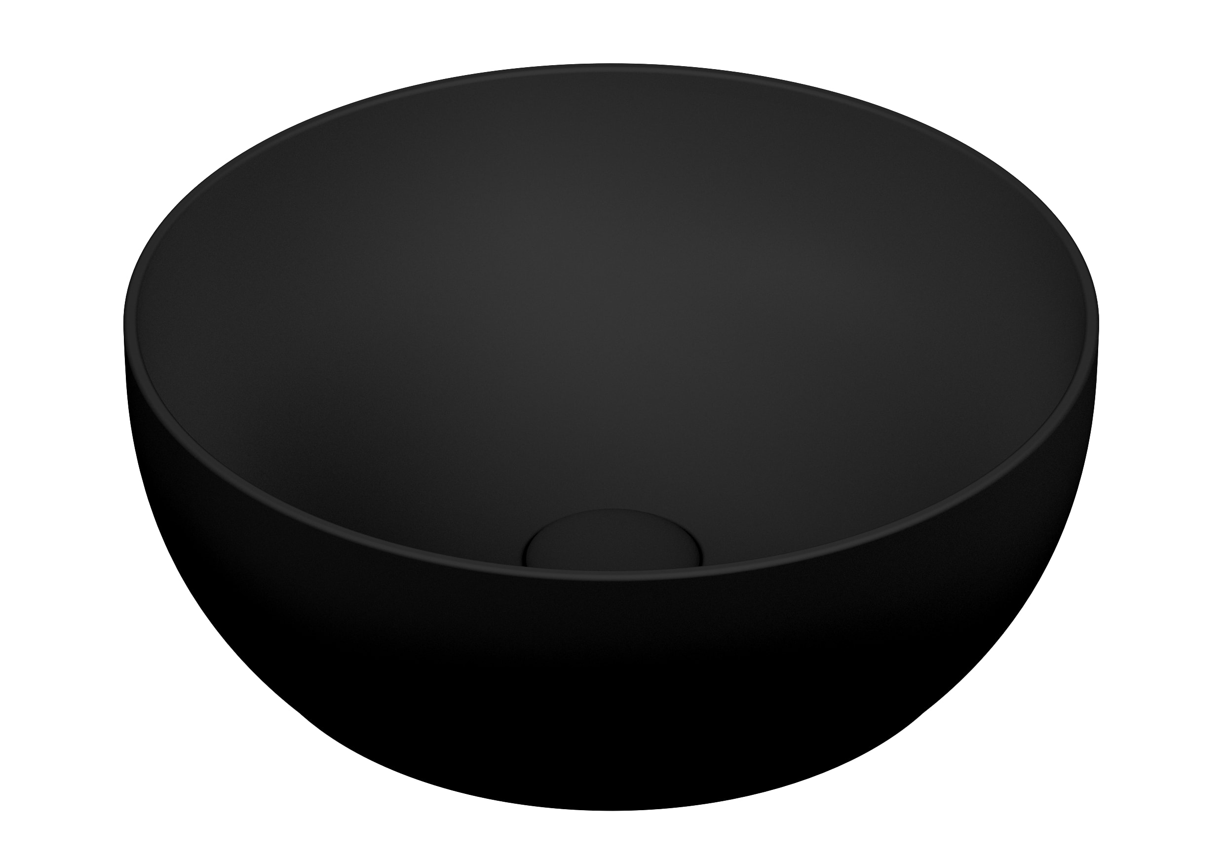 Outline Bowl - Round - Matt Black