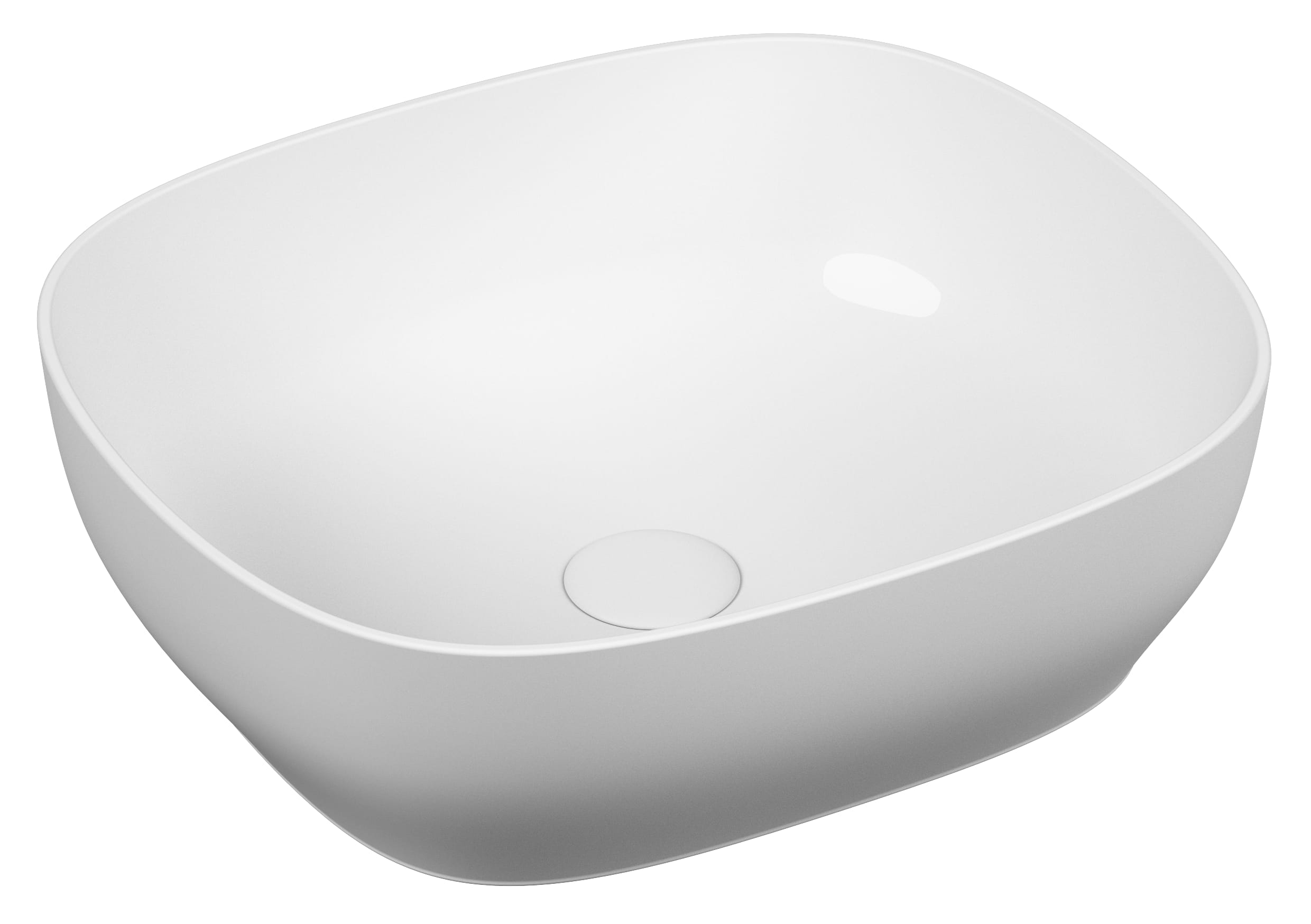 Outline Bowl - Square - White