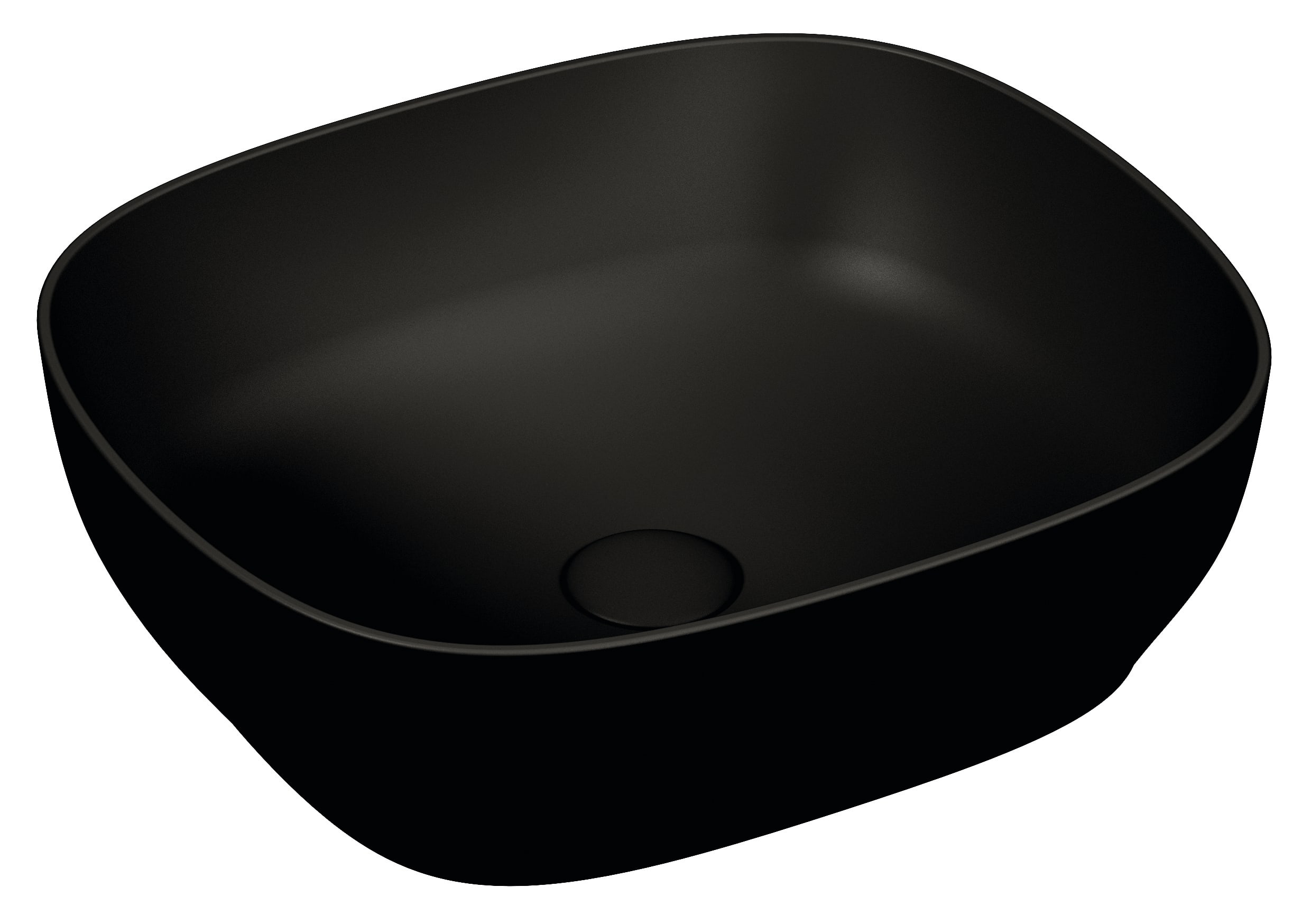 Outline Bowl - Square - Matt Black