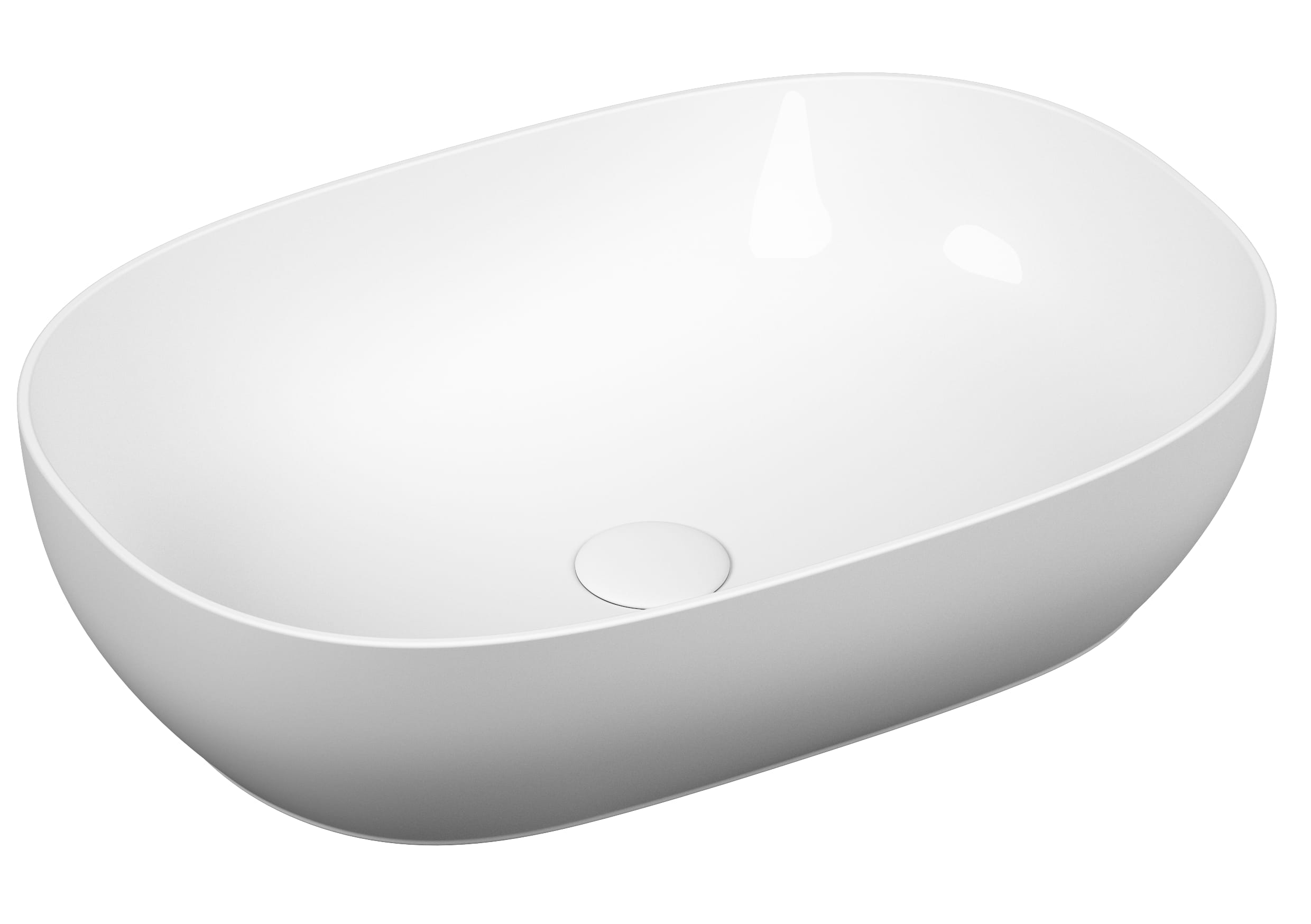 Outline Bowl - Oval - White