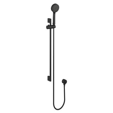 Hoxton Shower Set with Outlet Elbow - Matt Black