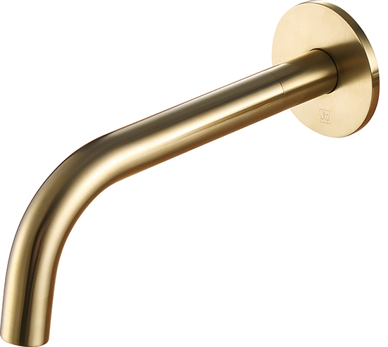 JTP - VOS Brushed Brass Bath / Basin Spout 250mm