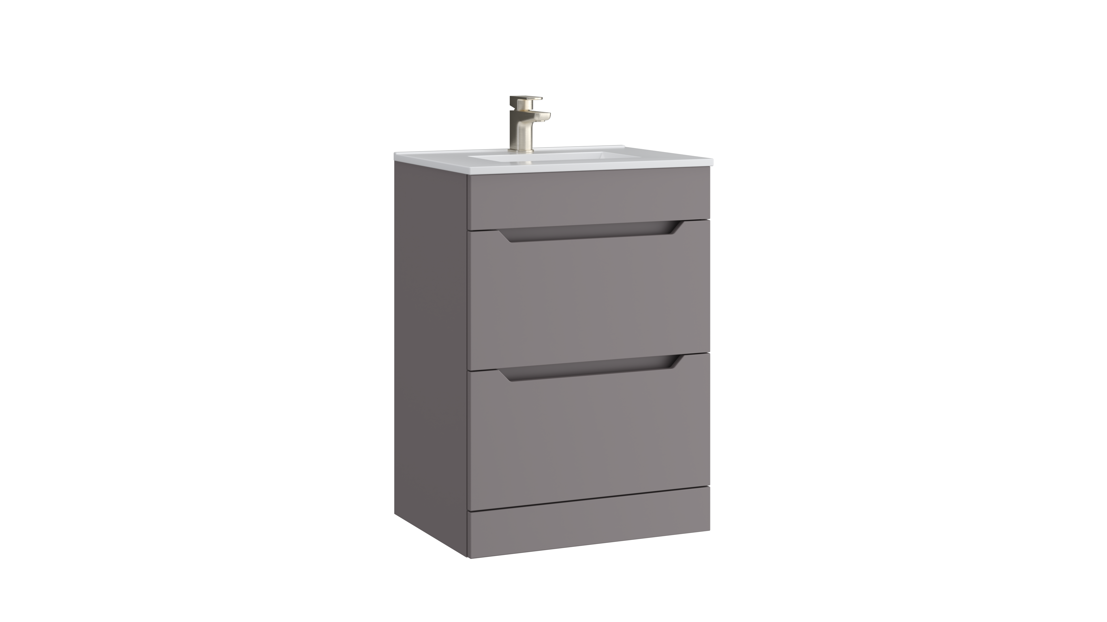 Urban 600mm 2 Drawer Floor Standing Unit Slate Grey