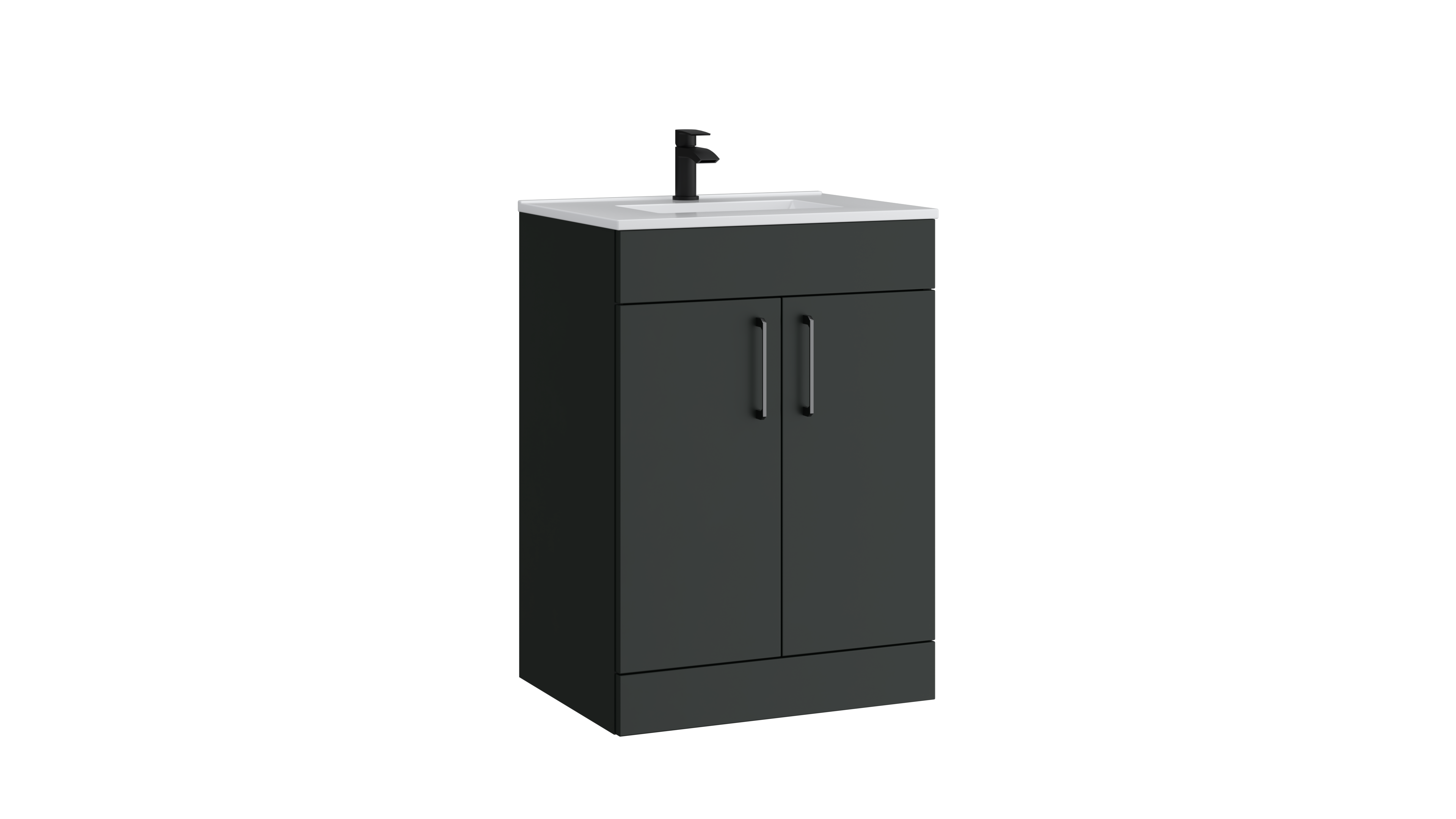 Dove 600mm 2 Door Floor Standing Unit Matt Anthracite