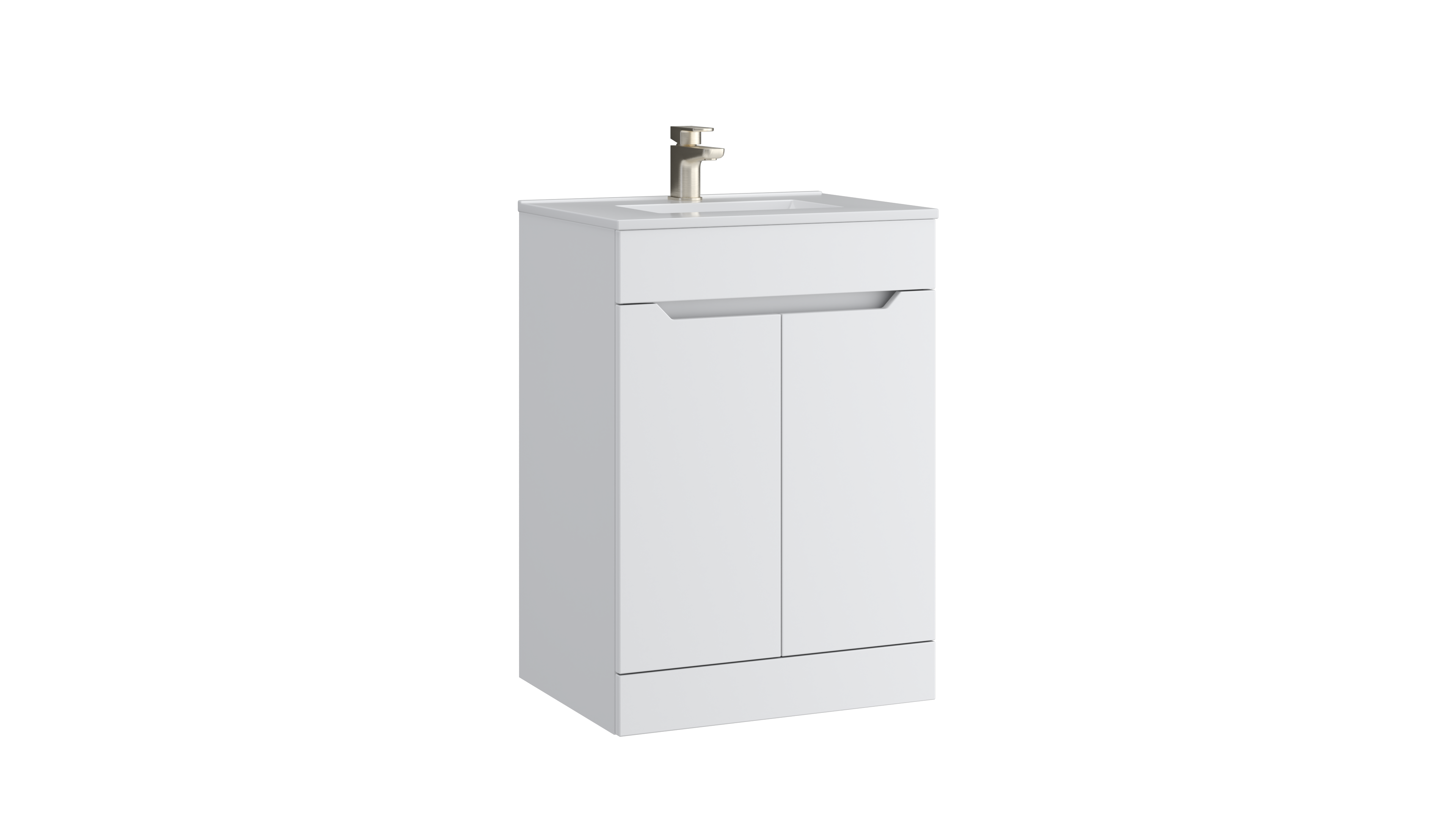 Urban 600mm 2 Door Floor Standing Unit Matt White