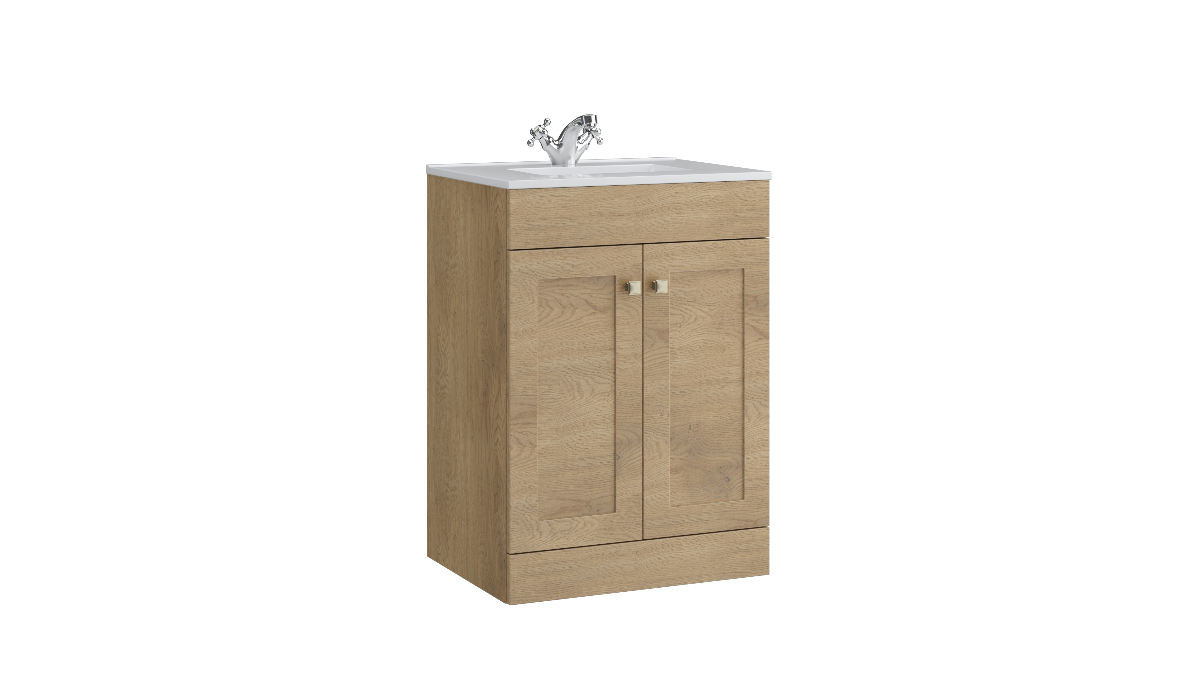 Sanctuary 600mm 2 Door Floor Standing Unit Torro Oak