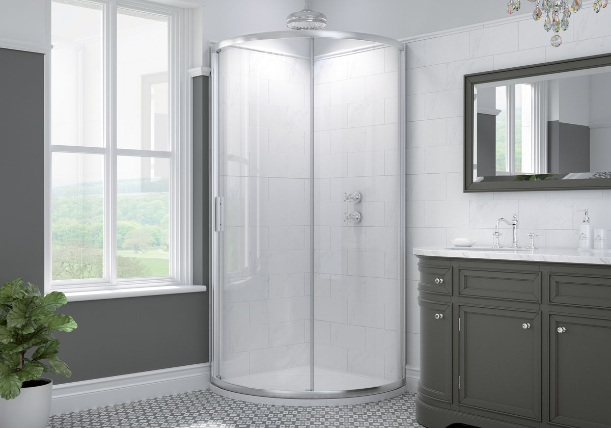 910mm x 910mm Curved Enclosure