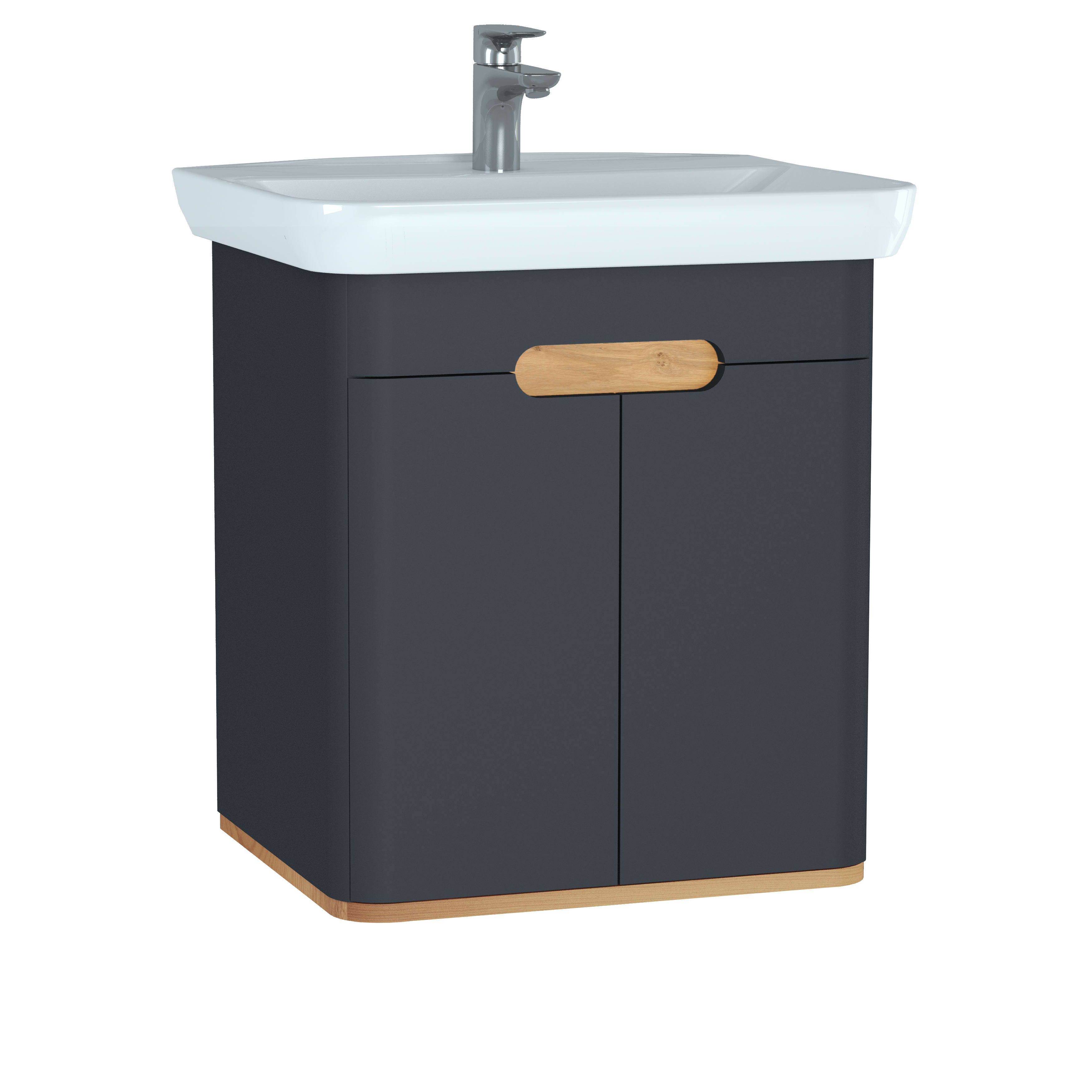 Sento Washbasin Unit - 65 cm - Matte Anthracite