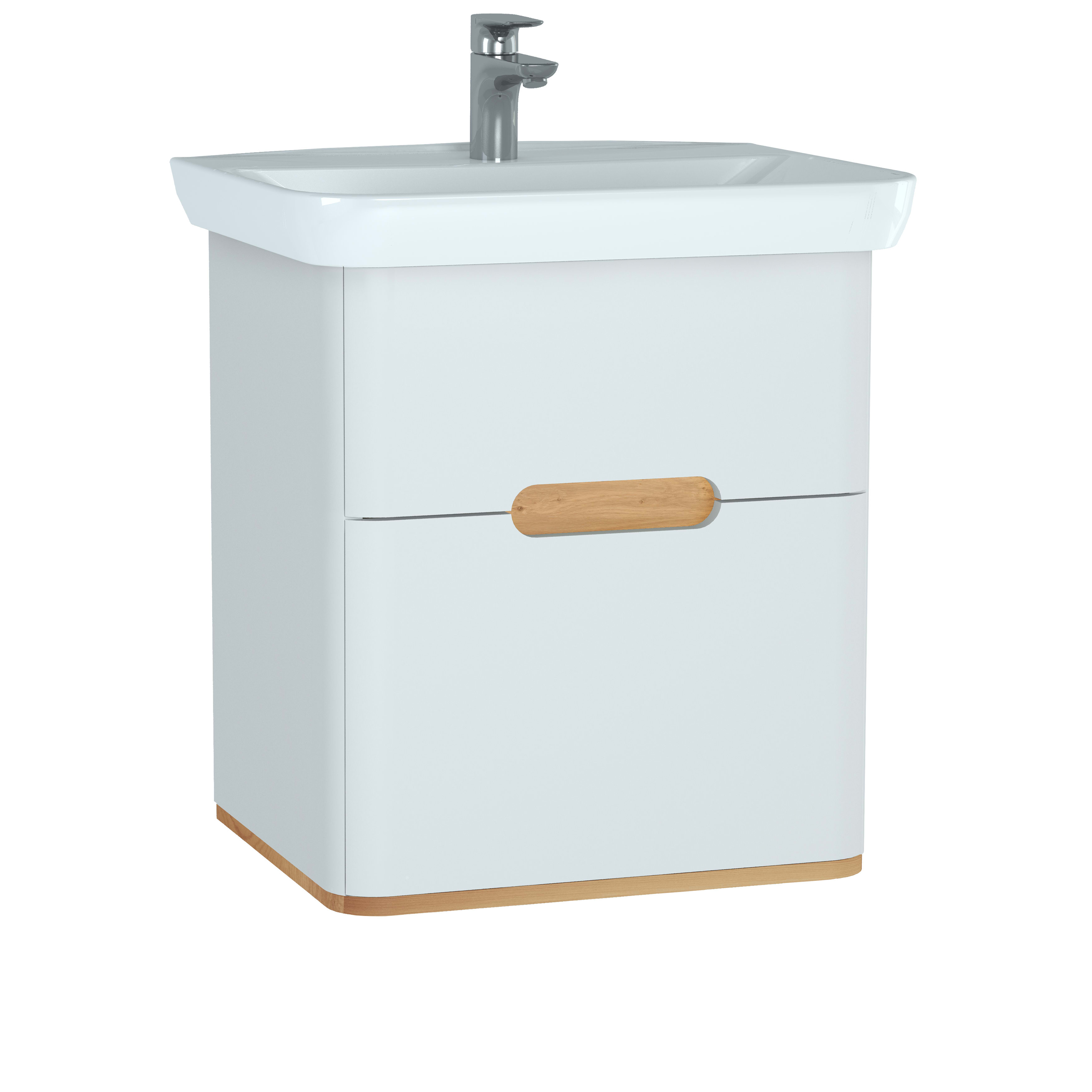 Sento Washbasin Unit - 65 cm - Matt white