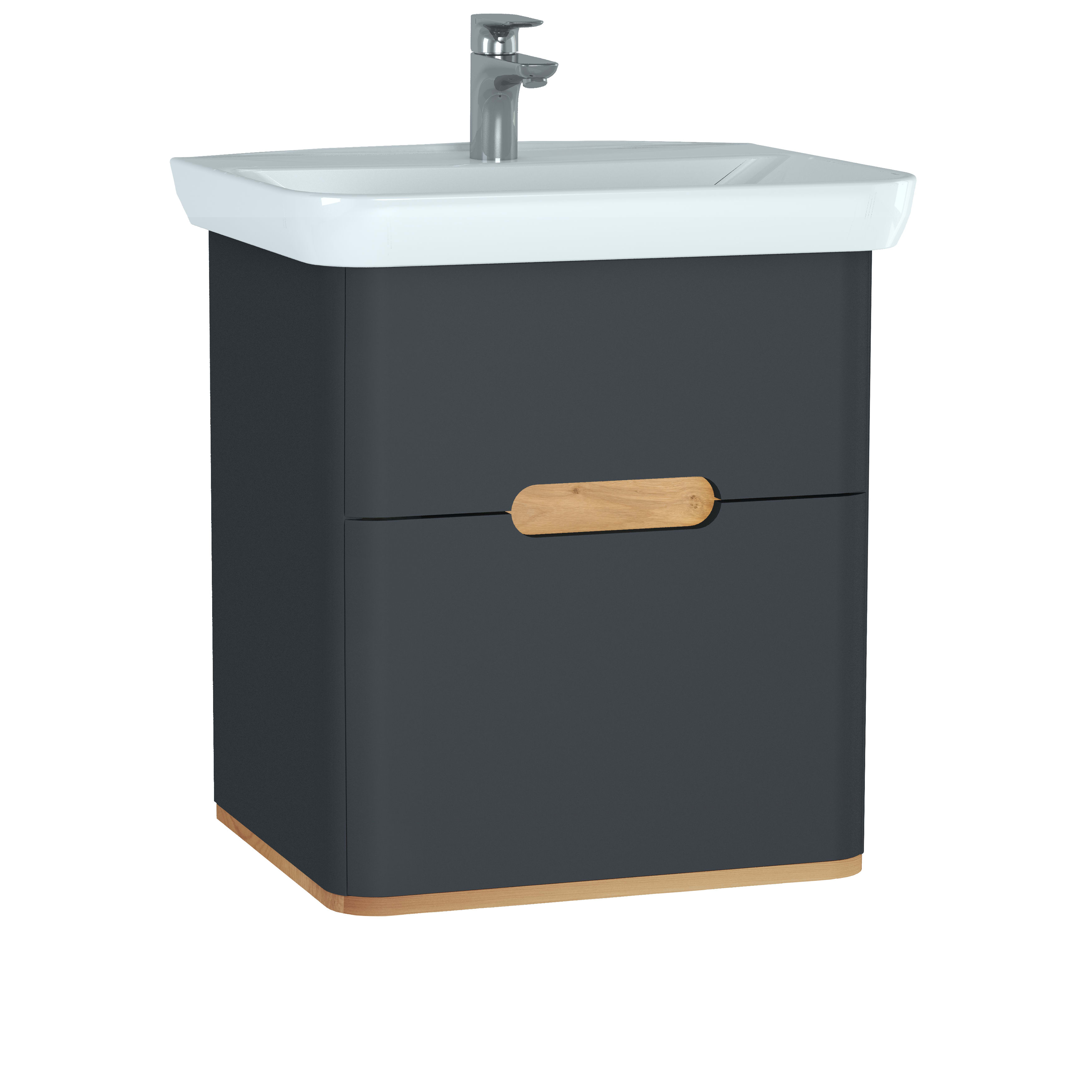 Sento Washbasin Unit - 65 cm - Matte Anthracite