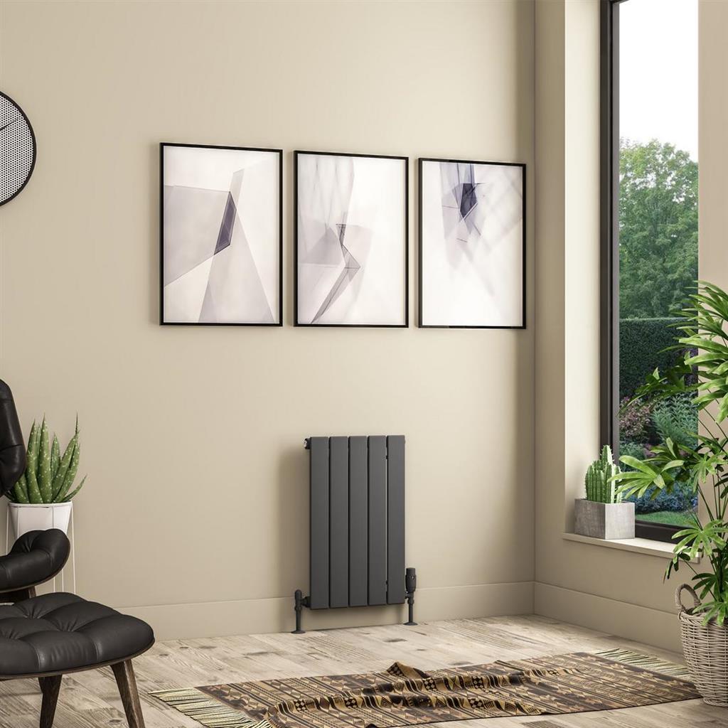 Addington II Radiator 600 x 374 Type10 Matt Anthracite
