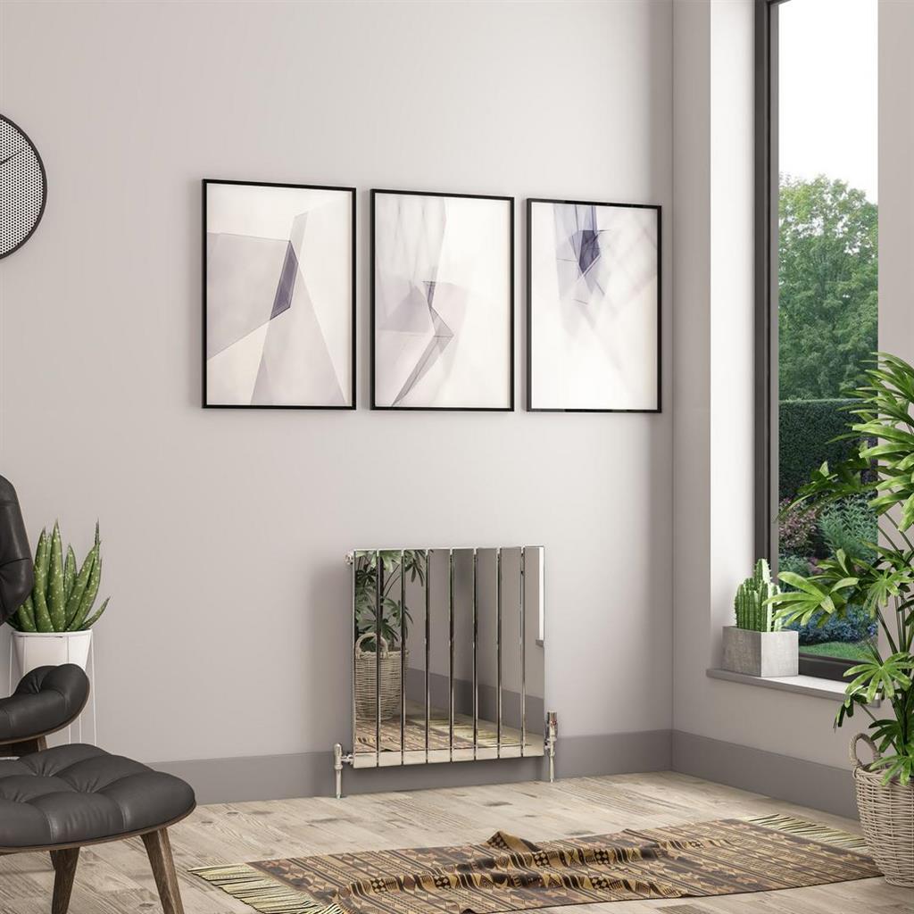 Addington II Radiator 600 x 596 Type10 Chrome