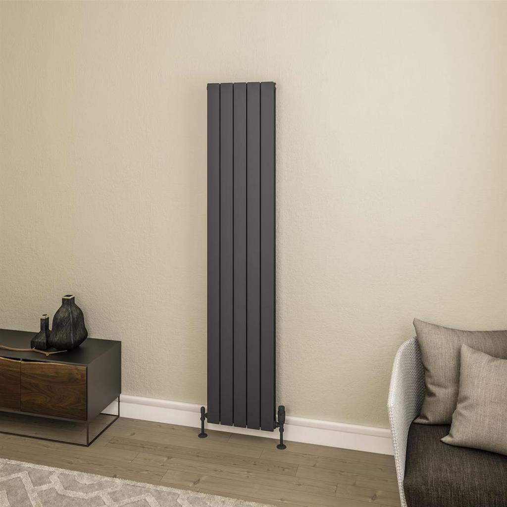 Addington II Radiator 1800 x 374 Type20 Matt Anthracite