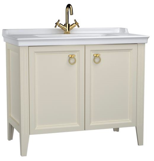 Valarte Washbasin Unit Matt Ivory -1 th