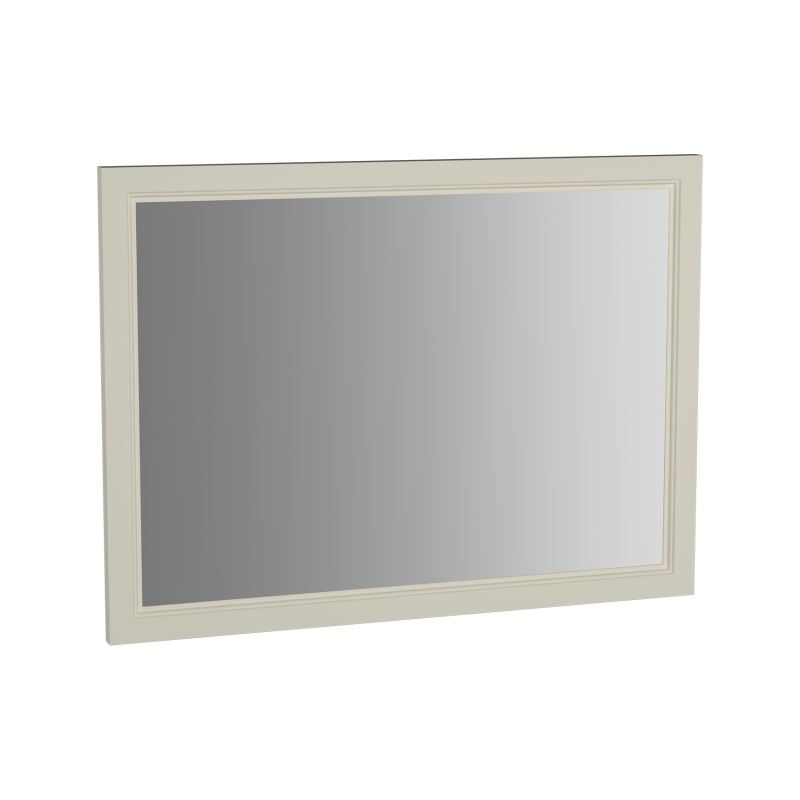 Valarte Flat Mirror 100 cm, Matt Ivory