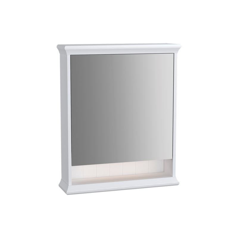 Valarte Mirror Cabinet 65 cm, Matt White, left