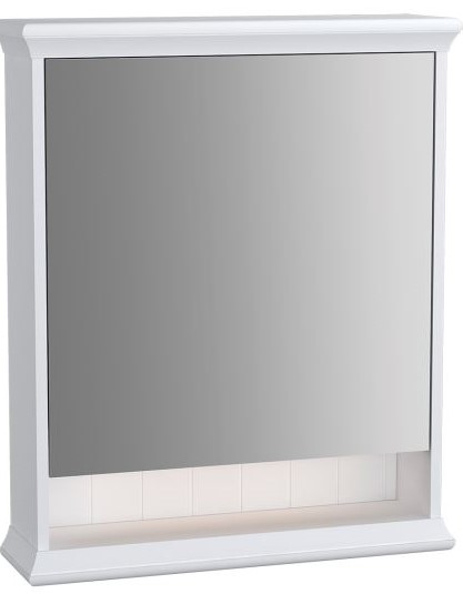 Valarte Mirror Cabinet 65 cm, Matt Ivory, left