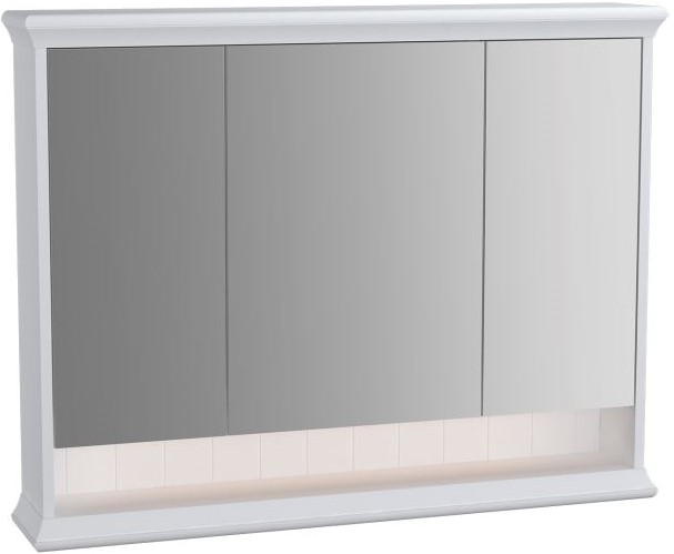 Valarte Mirror Cabinet 100 cm, Matt White