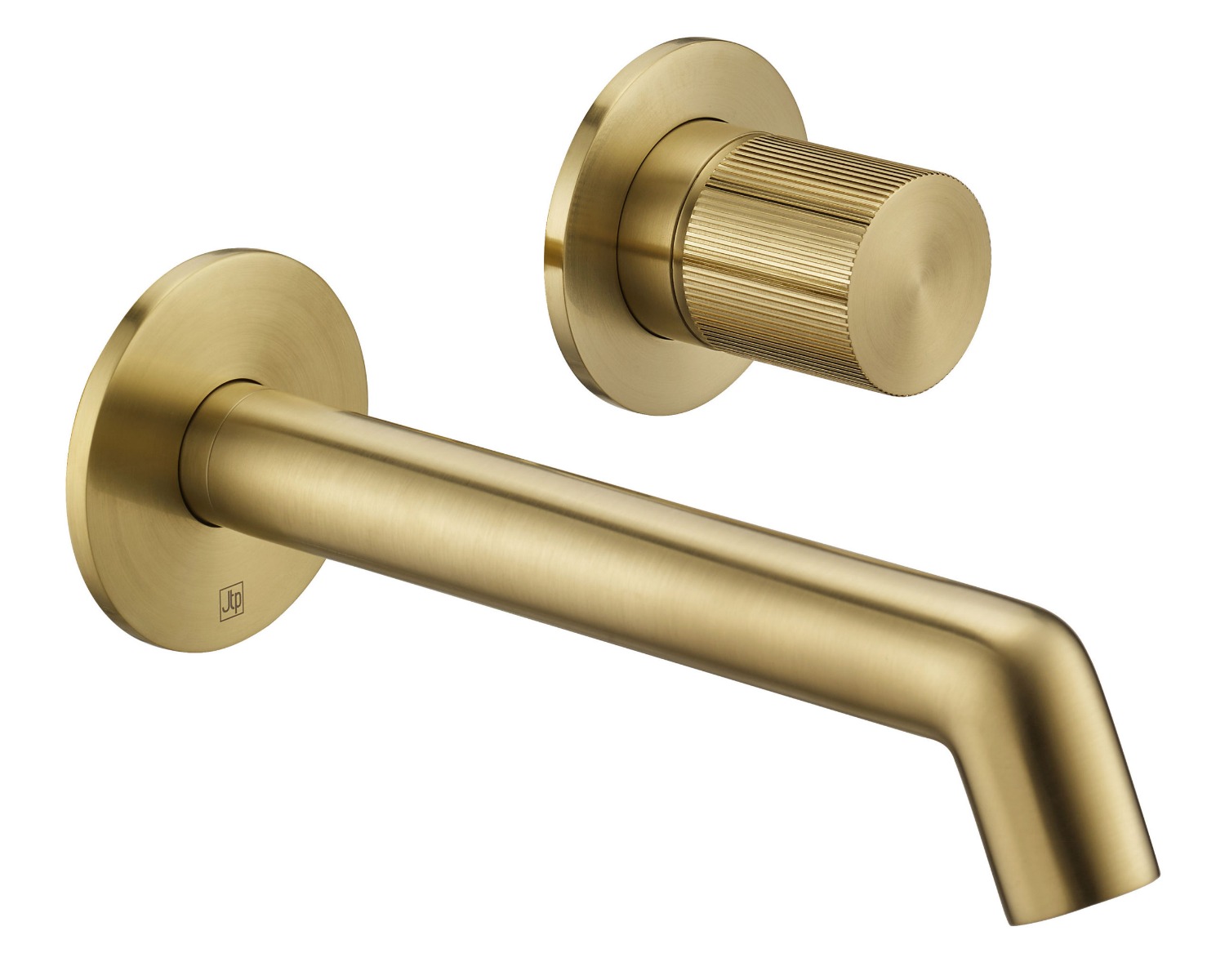 EVO Wall mounted basin mixer without lever Brushed Brass
