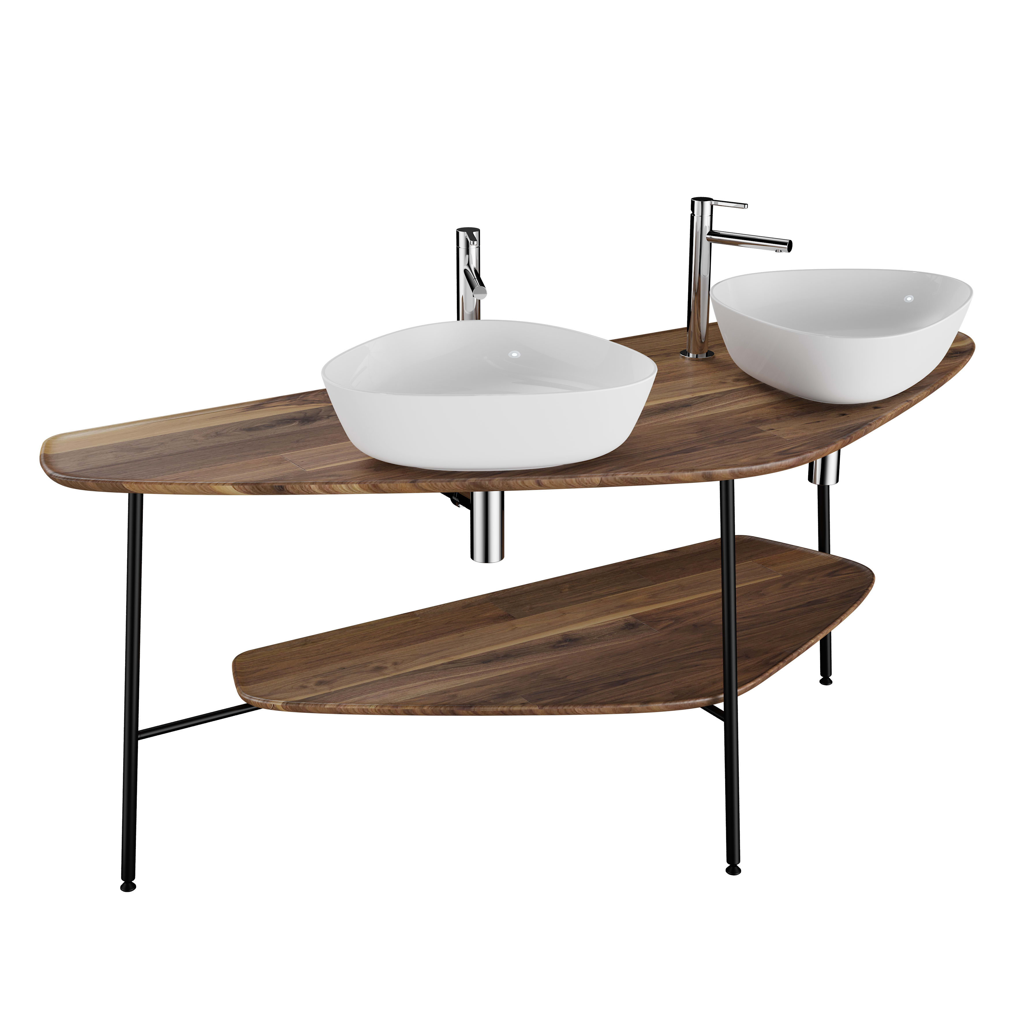 Plural Large Countertop - Dark Oak
