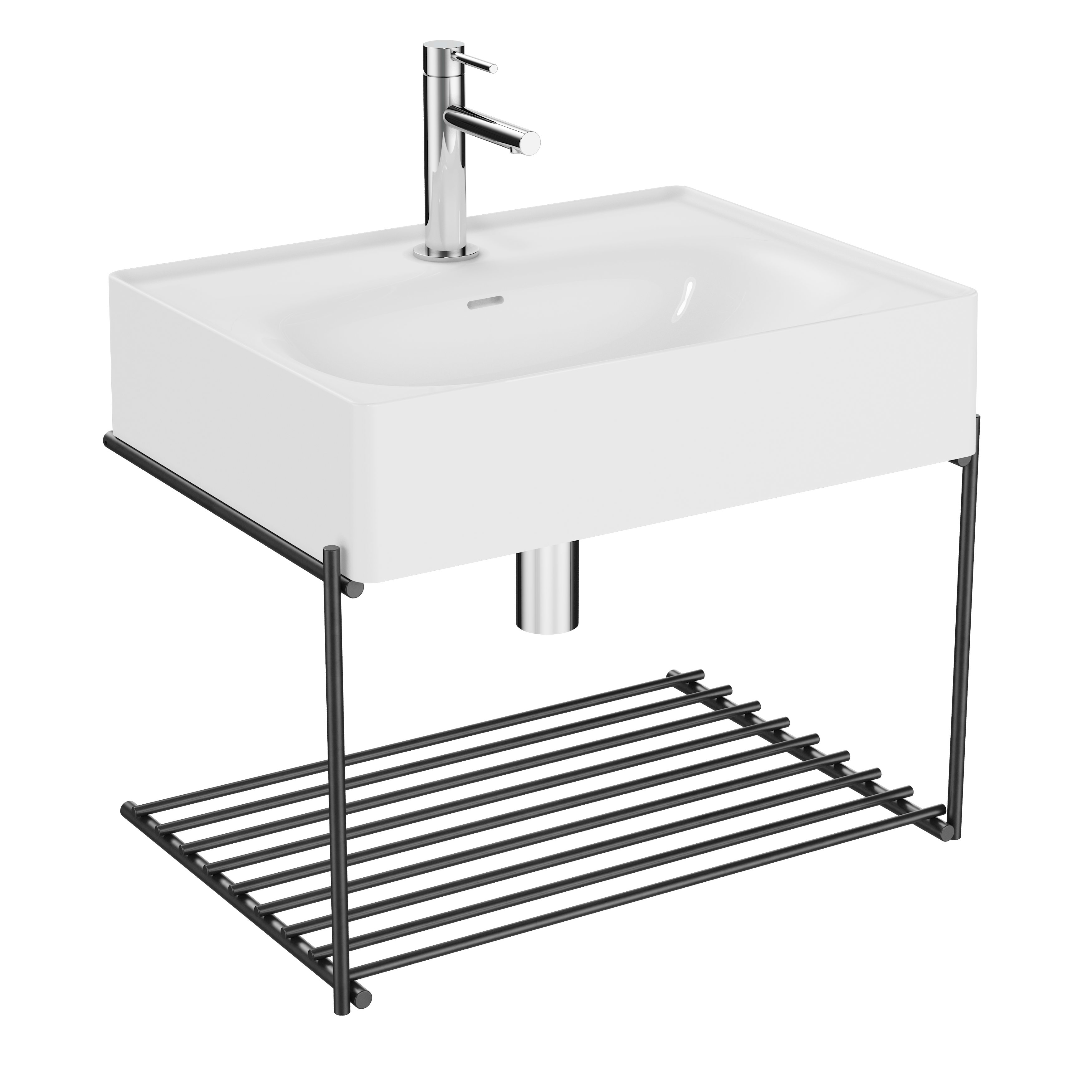 Equal Washbasin Unit - White