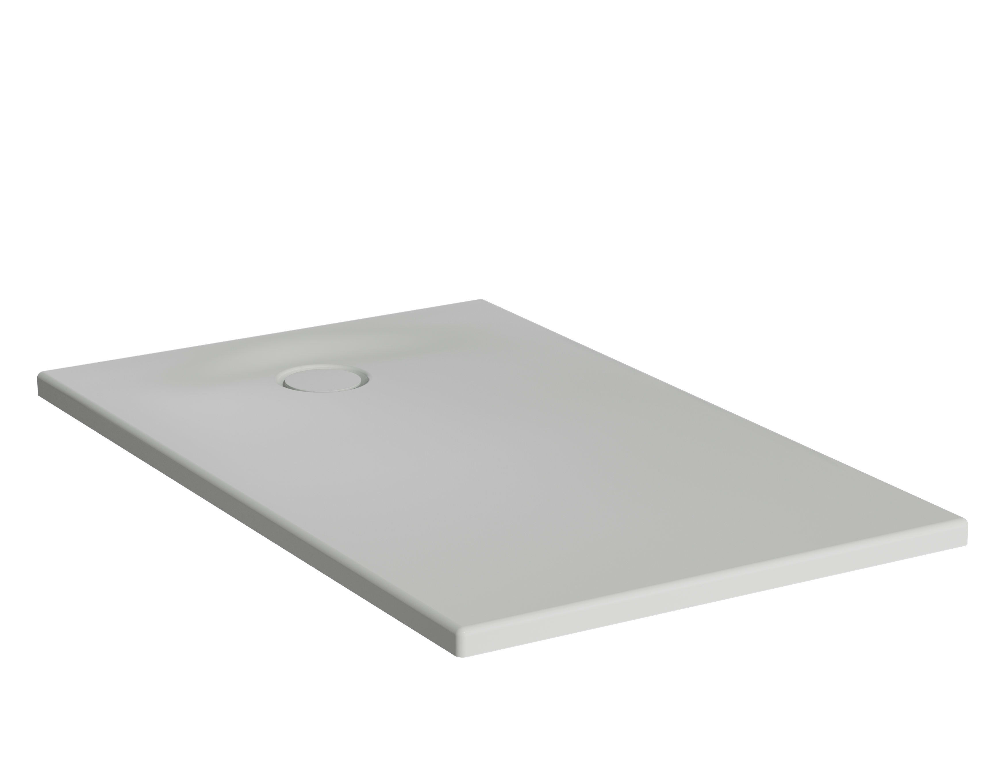 Leaf Rectangle Shower Tray - 125x75cm - Textured Gray