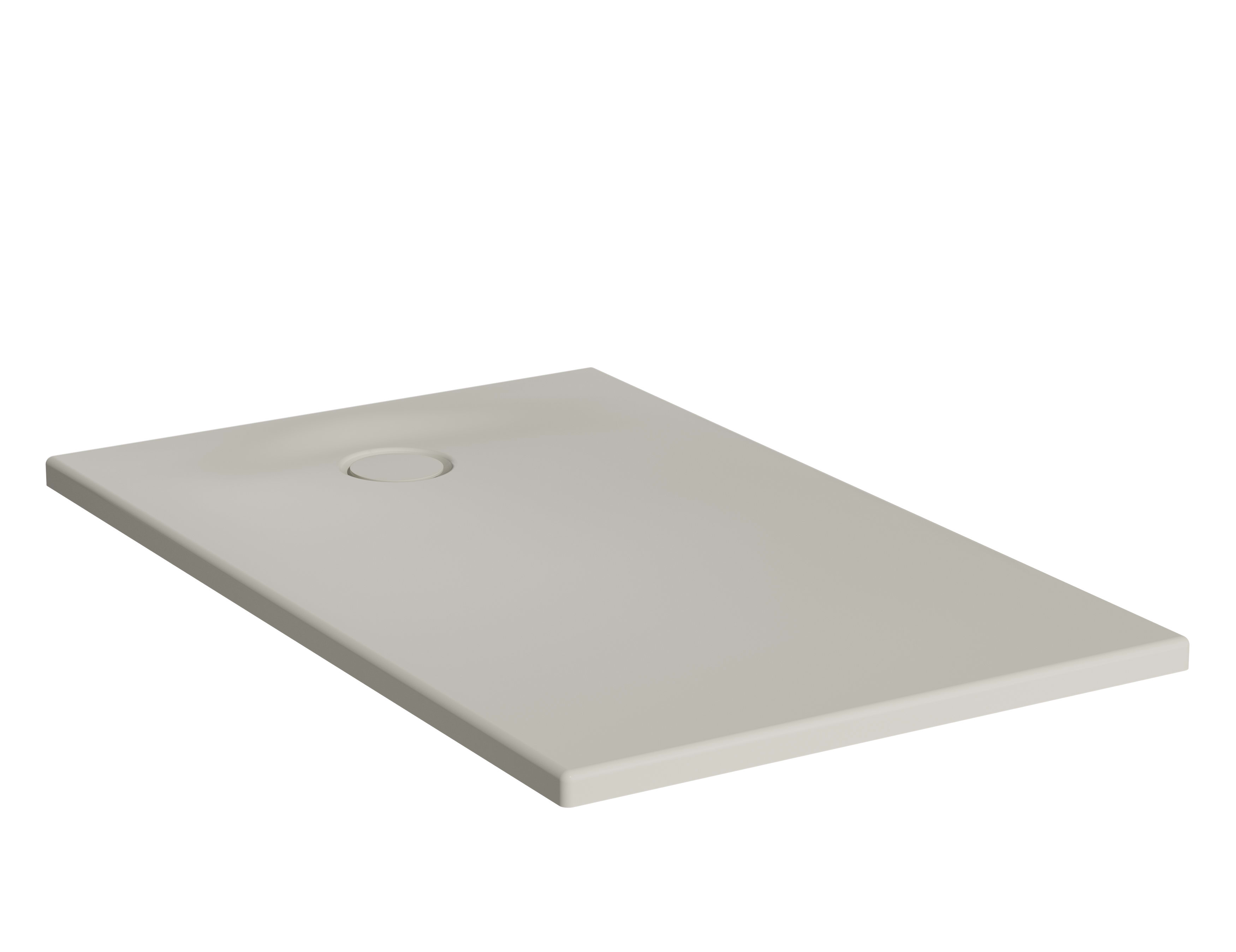 Leaf Rectangle Shower Tray - 125x75cm - Textured Taupe