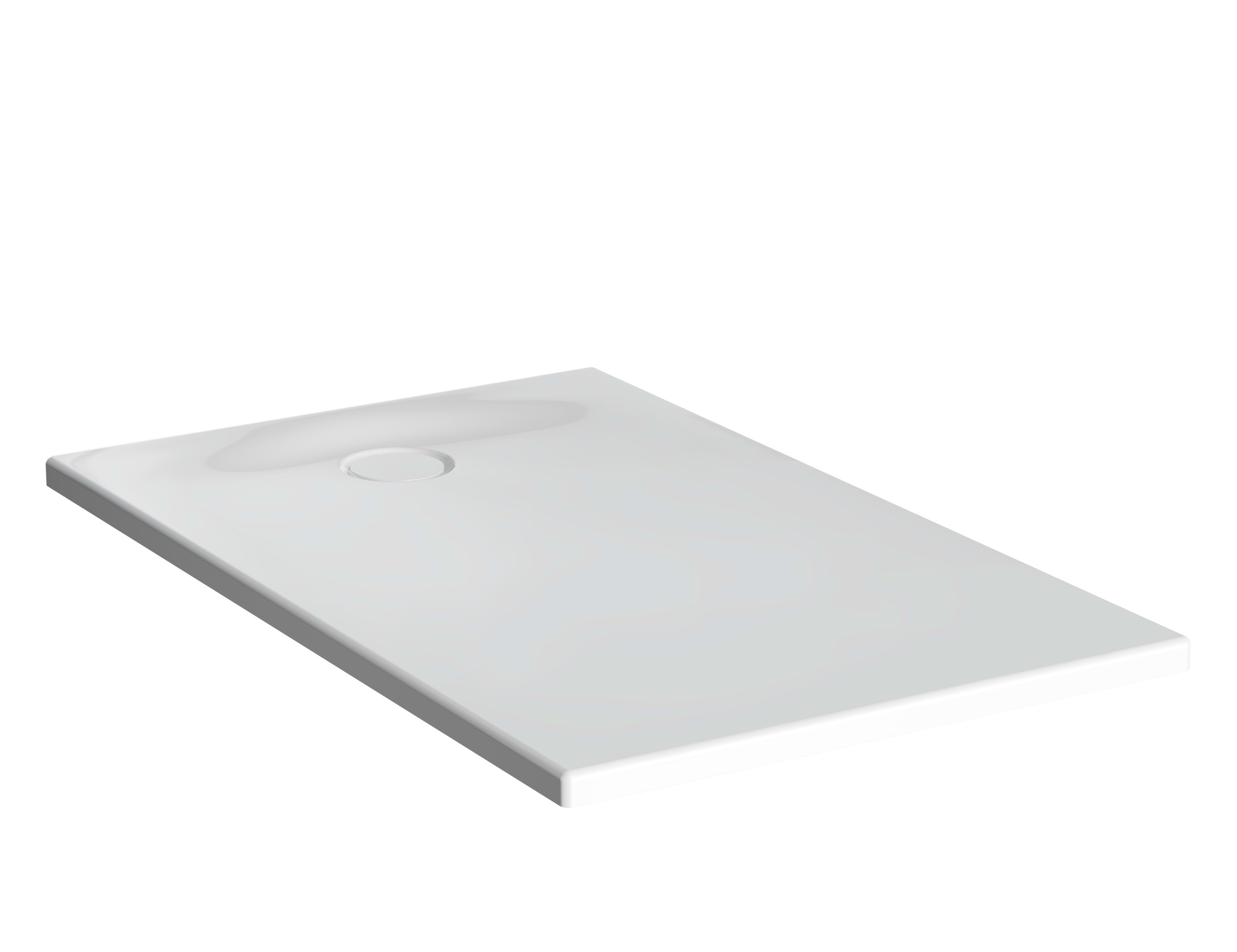 Leaf Rectangle Shower Tray - 100x75cm - White