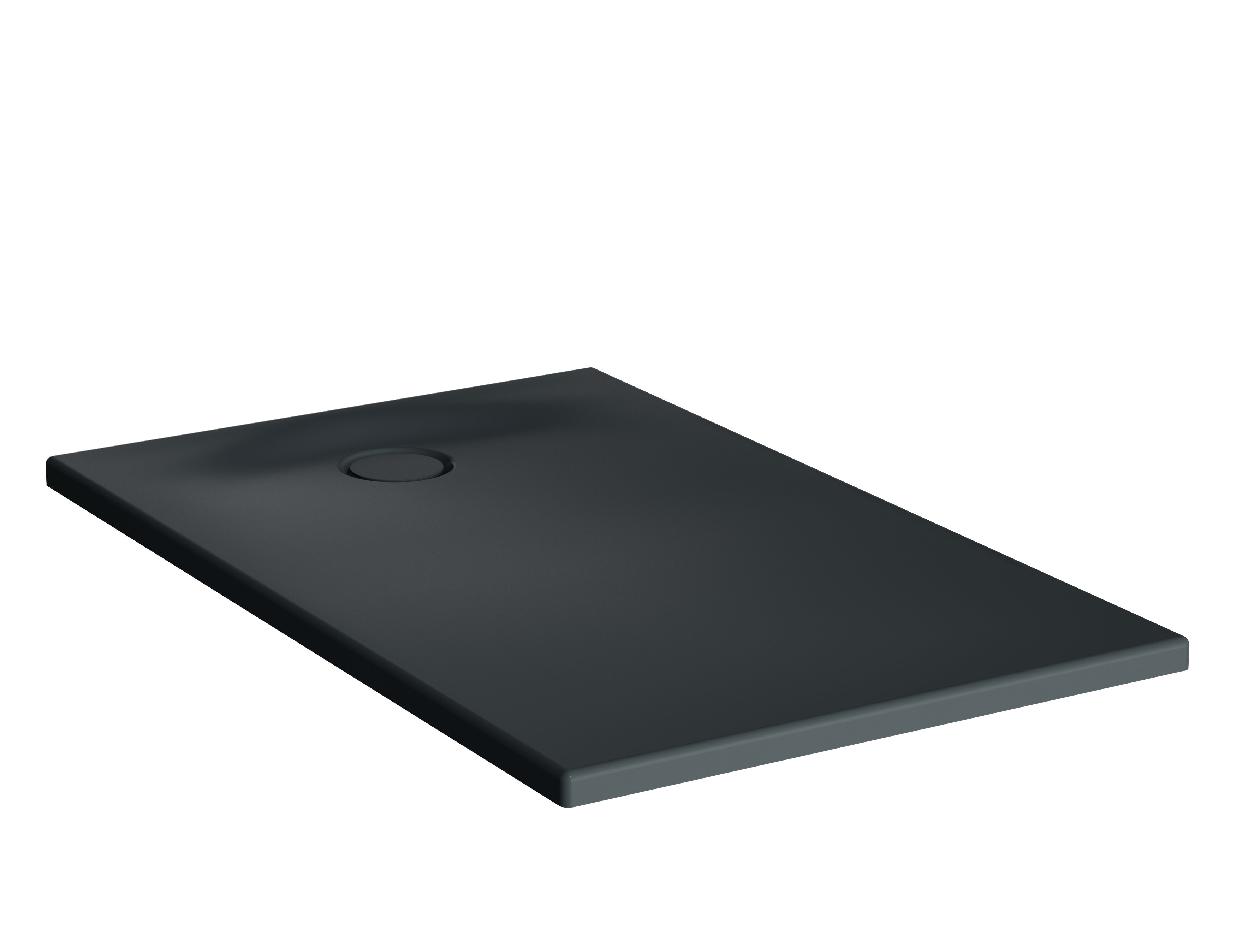 Leaf Rectangle Shower Tray - 120x75cm - Textured Anthracite