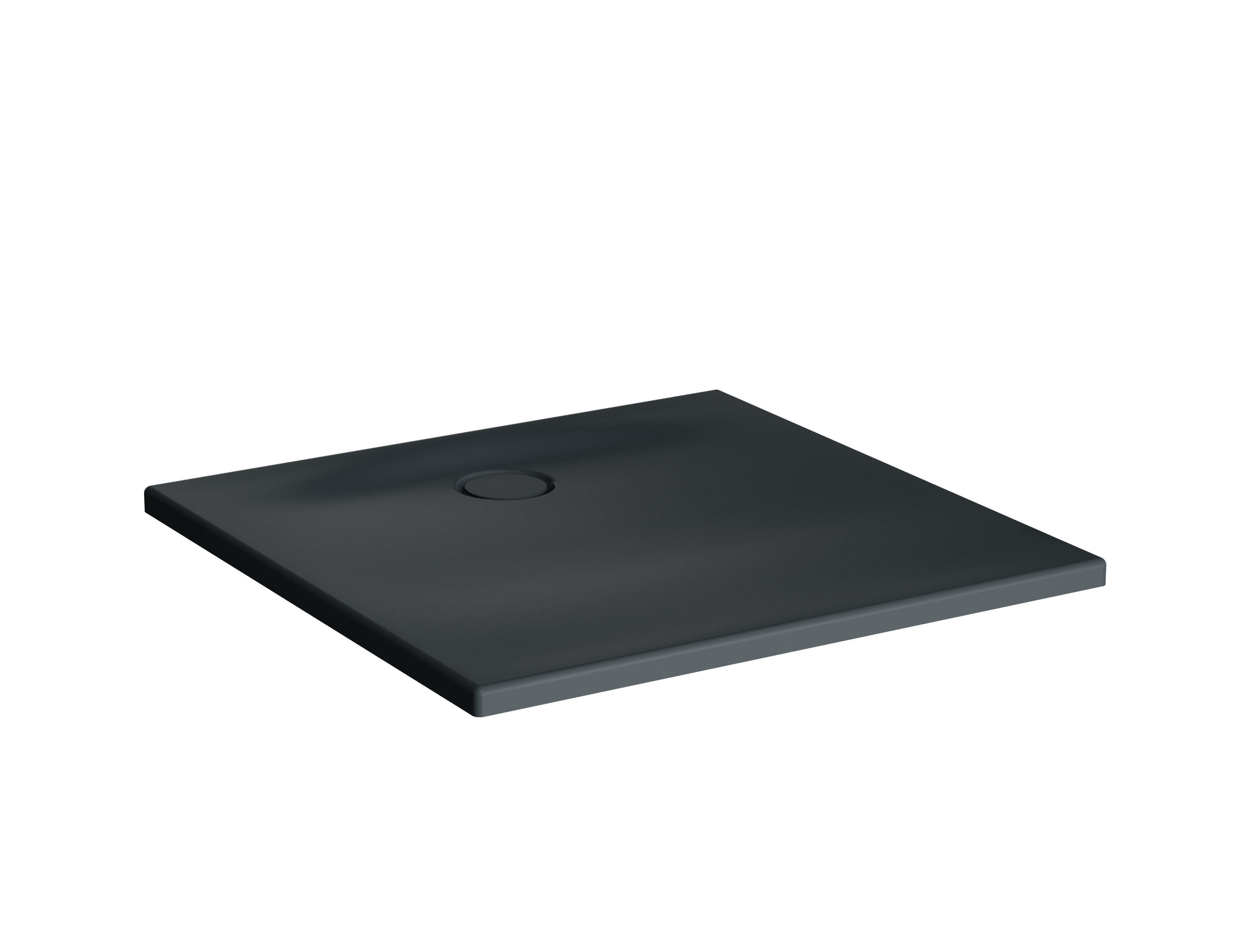 Leaf Square Shower Tray - 80x80cm - Textured Anthracite