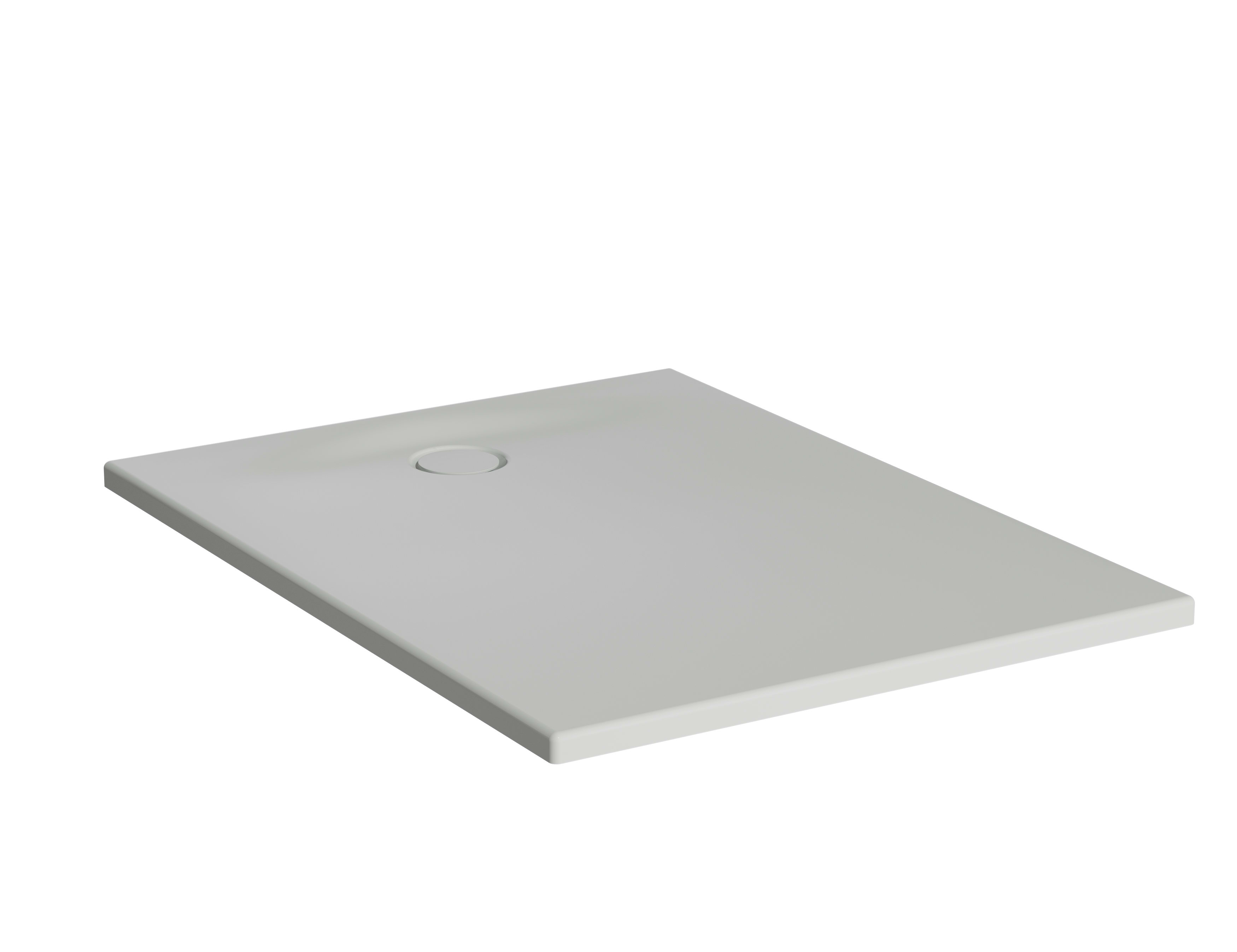Leaf Rectangle Shower Tray - 100x80cm - Textured Gray