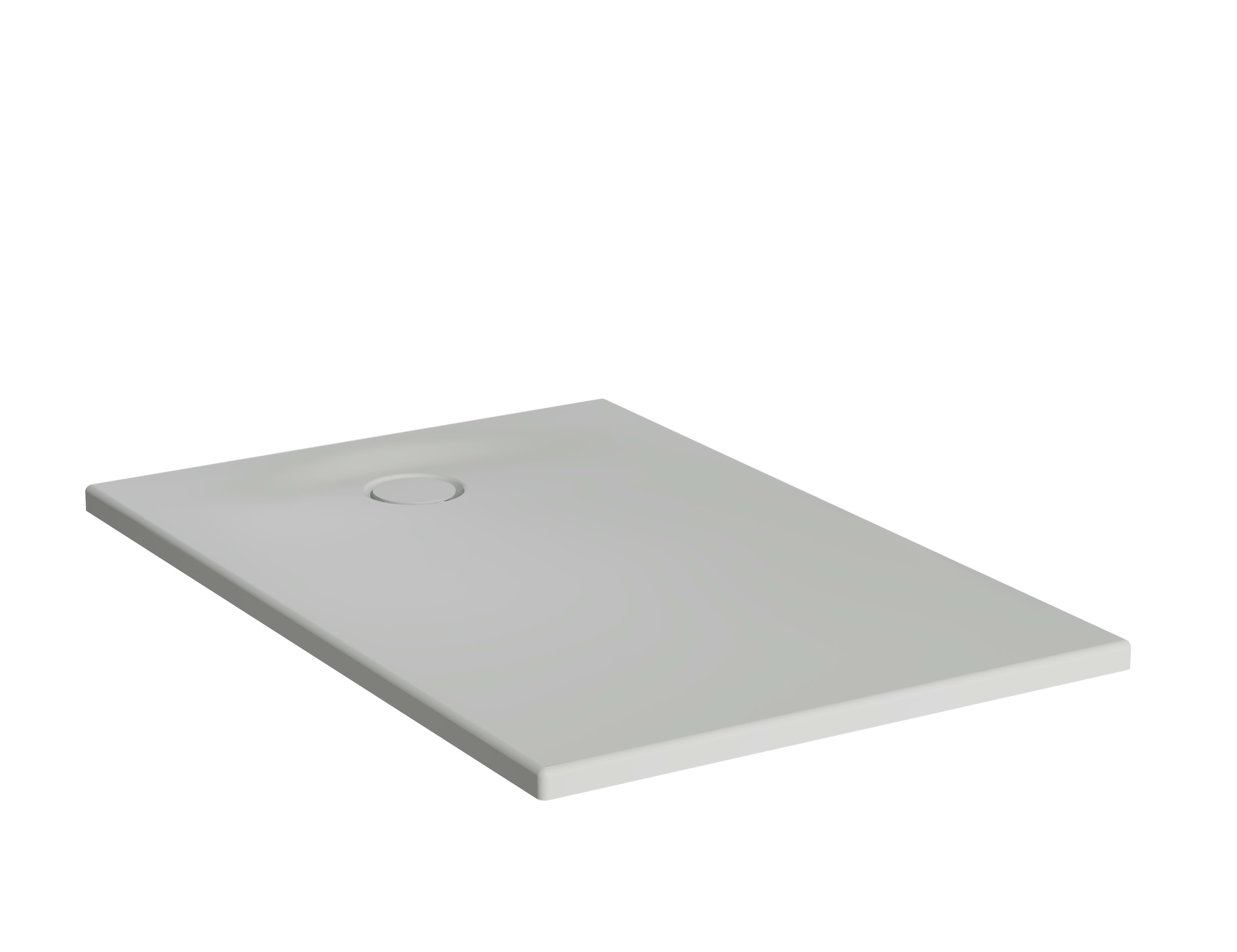 Leaf Rectangle Shower Tray - 120x80cm - Textured Gray