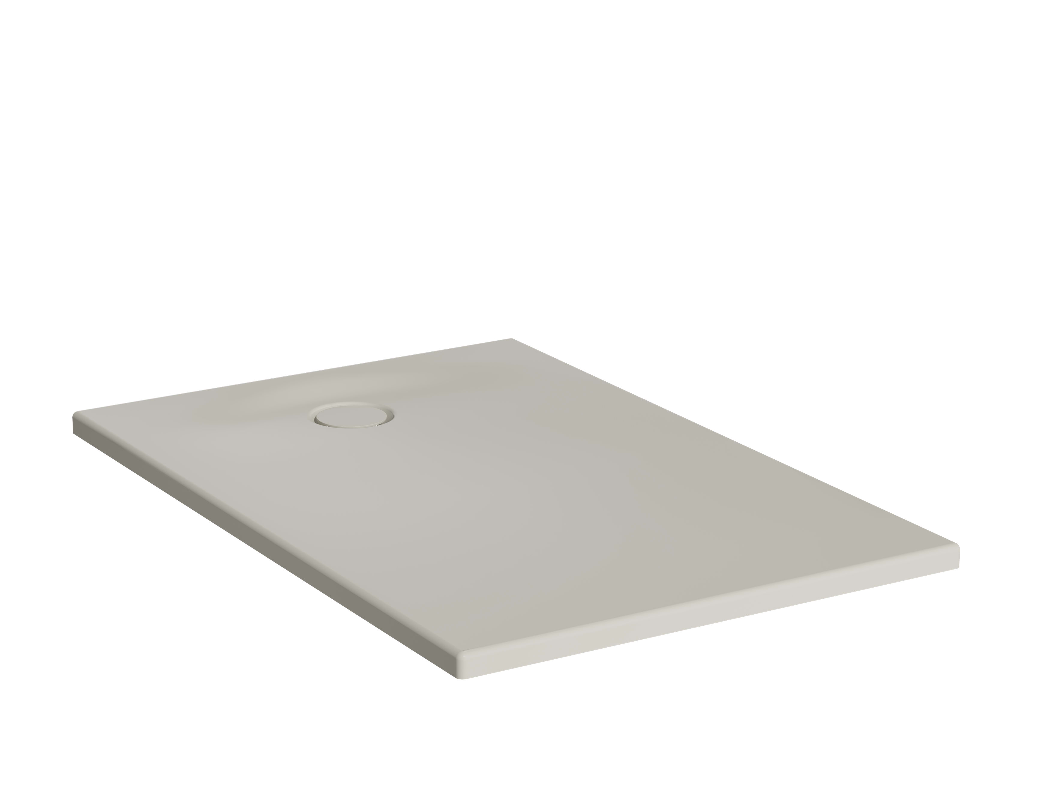 Leaf Rectangle Shower Tray - 120x80cm - Textured Taupe