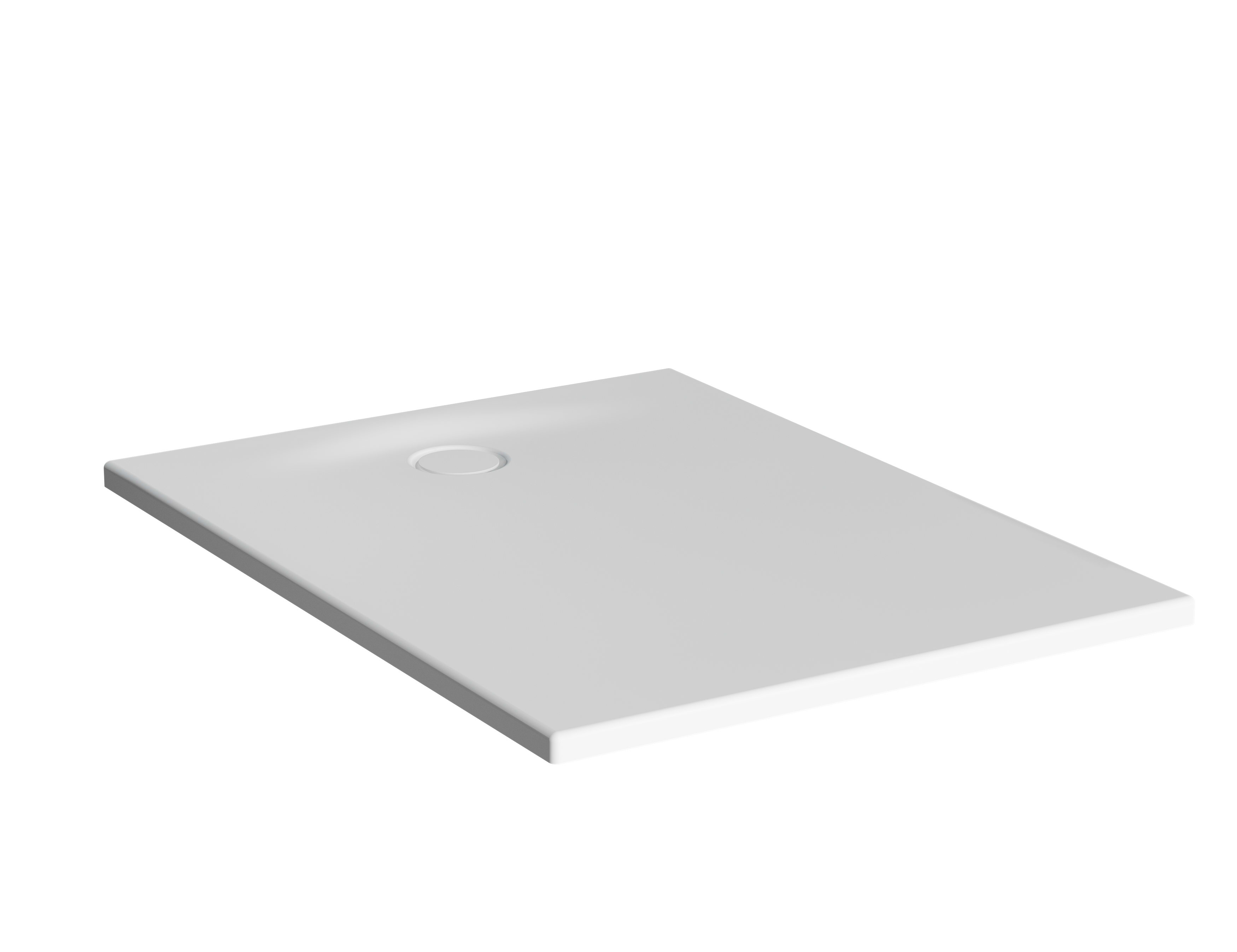 Leaf Rectangle Shower Tray - 100x80cm - Textured White