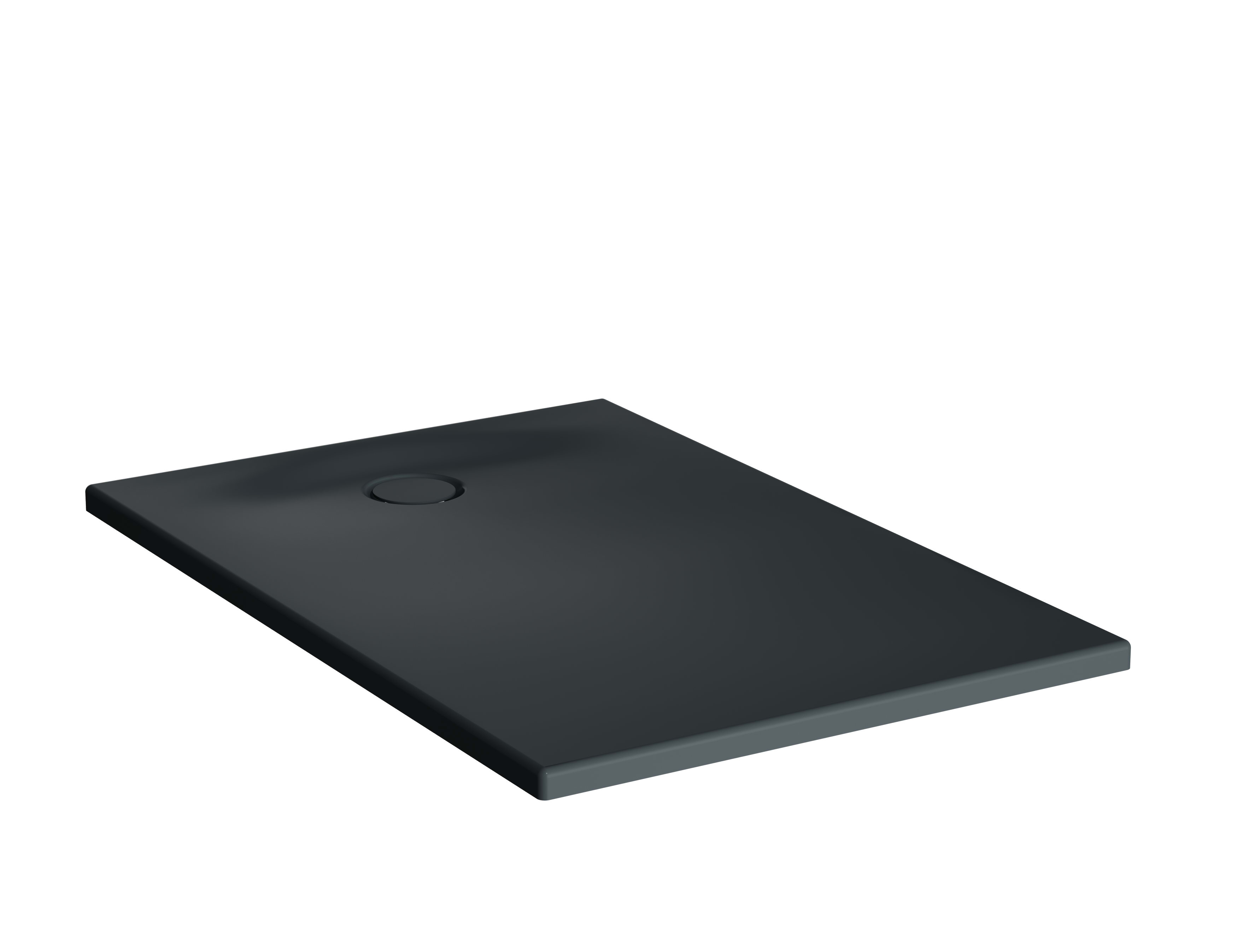 Leaf Rectangle Shower Tray - 120x80cm - Textured Anthracite