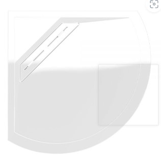 Kudos Connect2 Curved 910mm Tray & Waste - White