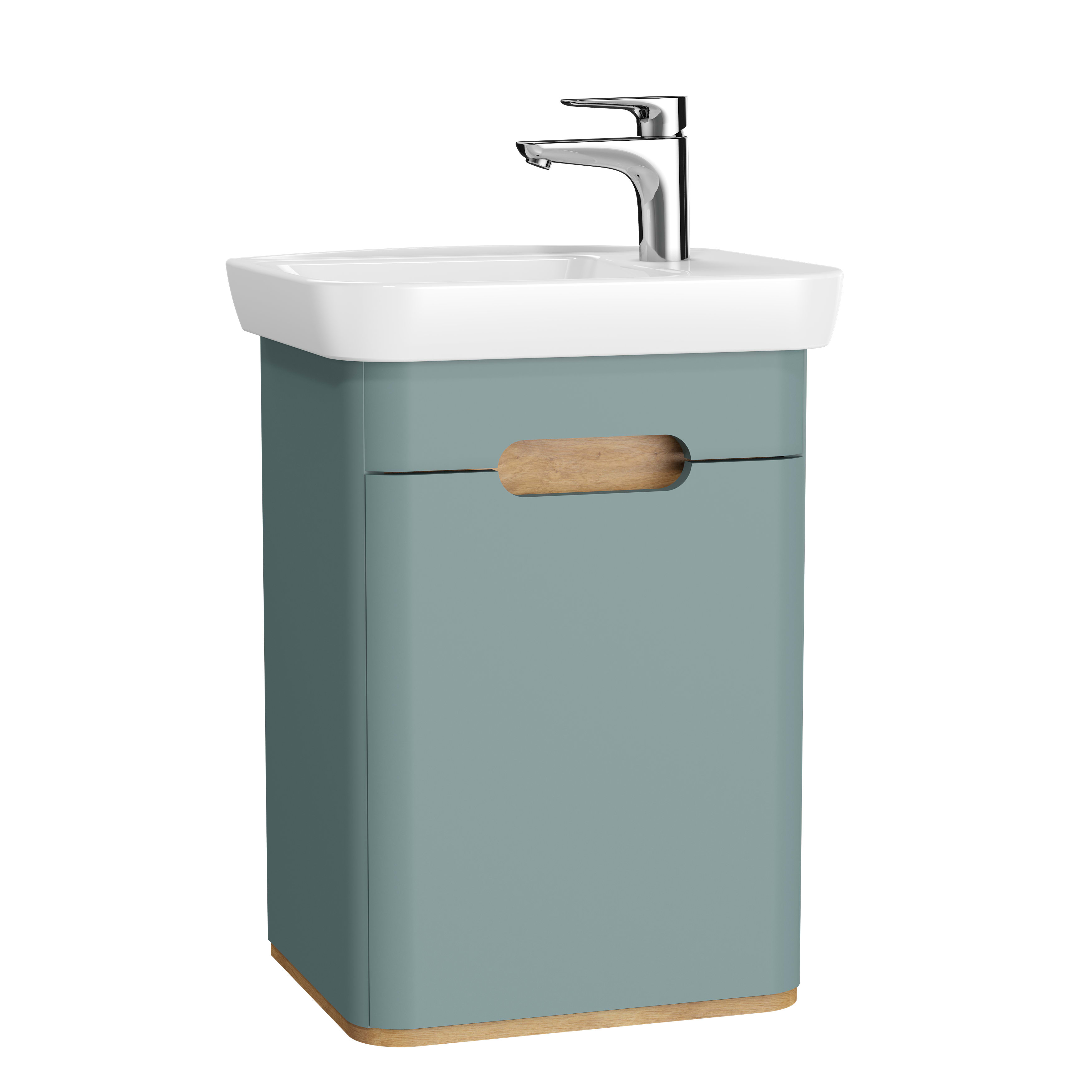 Sento Washbasin Unit - 50 cm - Matte Fiyord Green