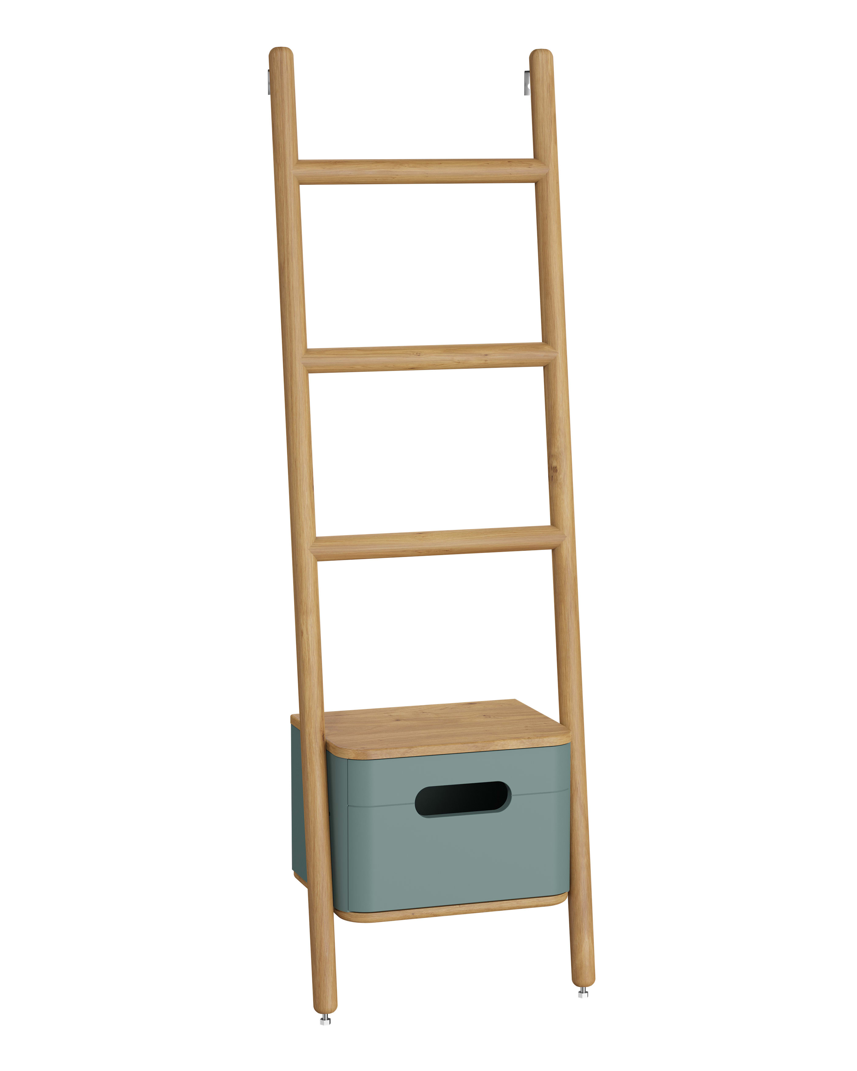 Sento Compact Towel Holder - 49 cm - Matte Fiyord Green