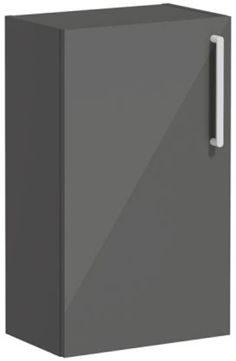 Vitra Root Flat Lower Unit Compact, 40cm, LHH High Gloss Anthracite