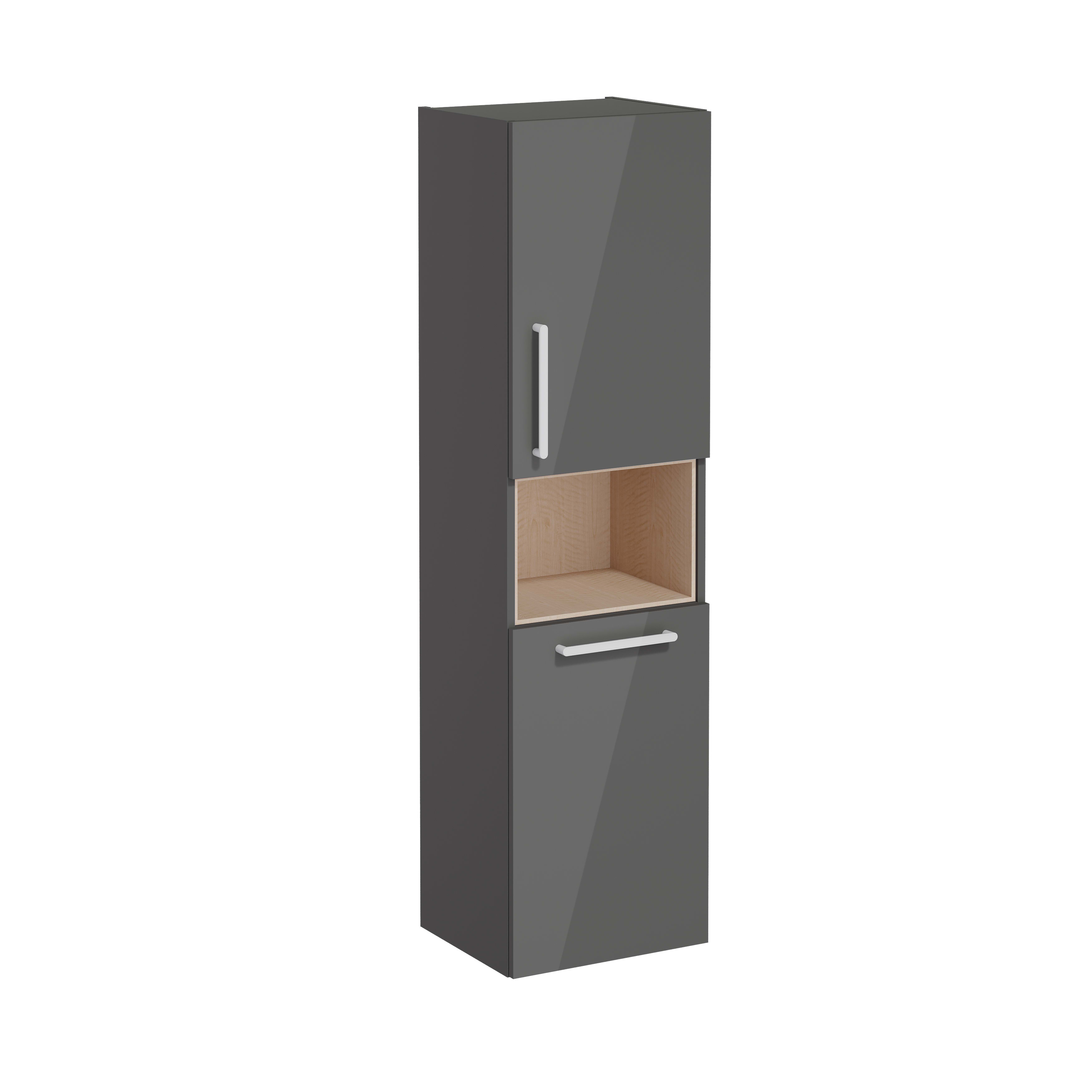 Root Flat Tall Unit - Anthracite High Gloss