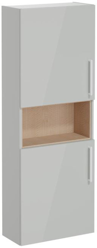 Vitra Root Flat Short unit, compact, 50cm, LHH High Gloss Pearl Grey