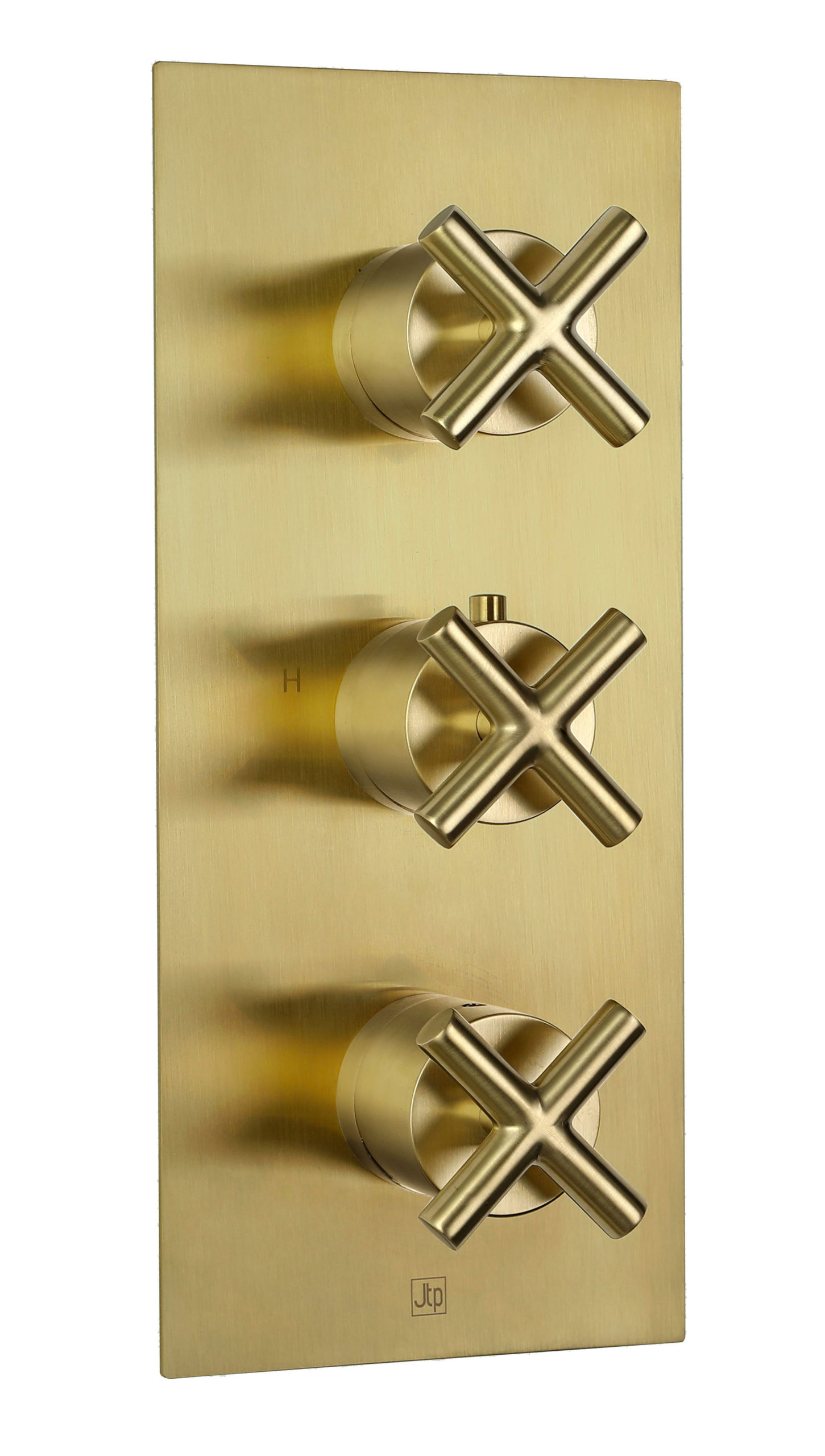 JTP - Solex thermostatic concealed 2 outlet shower valve, vertical