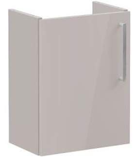 Vitra Root Flat Washbasin Unit, compact, 45cm, LHH High Gloss Sahara Beige