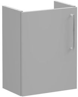 Vitra Root Flat Washbasin Unit, compact, 45cm, LHH Matt Rock Grey