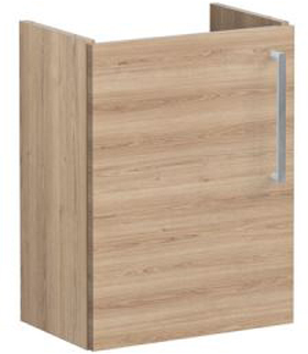 Vitra Root Flat Washbasin Unit, compact, 45cm, LHH Natural Oak